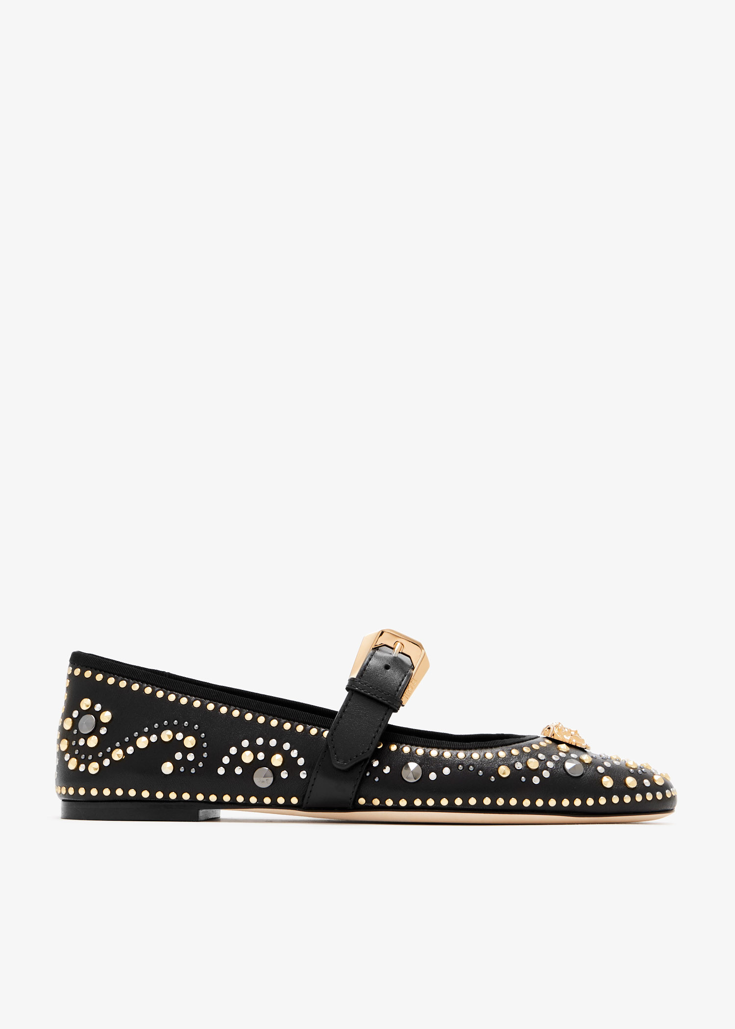 La Medusa studded ballerinas, Black
La Medusa studded ballerinas, Black