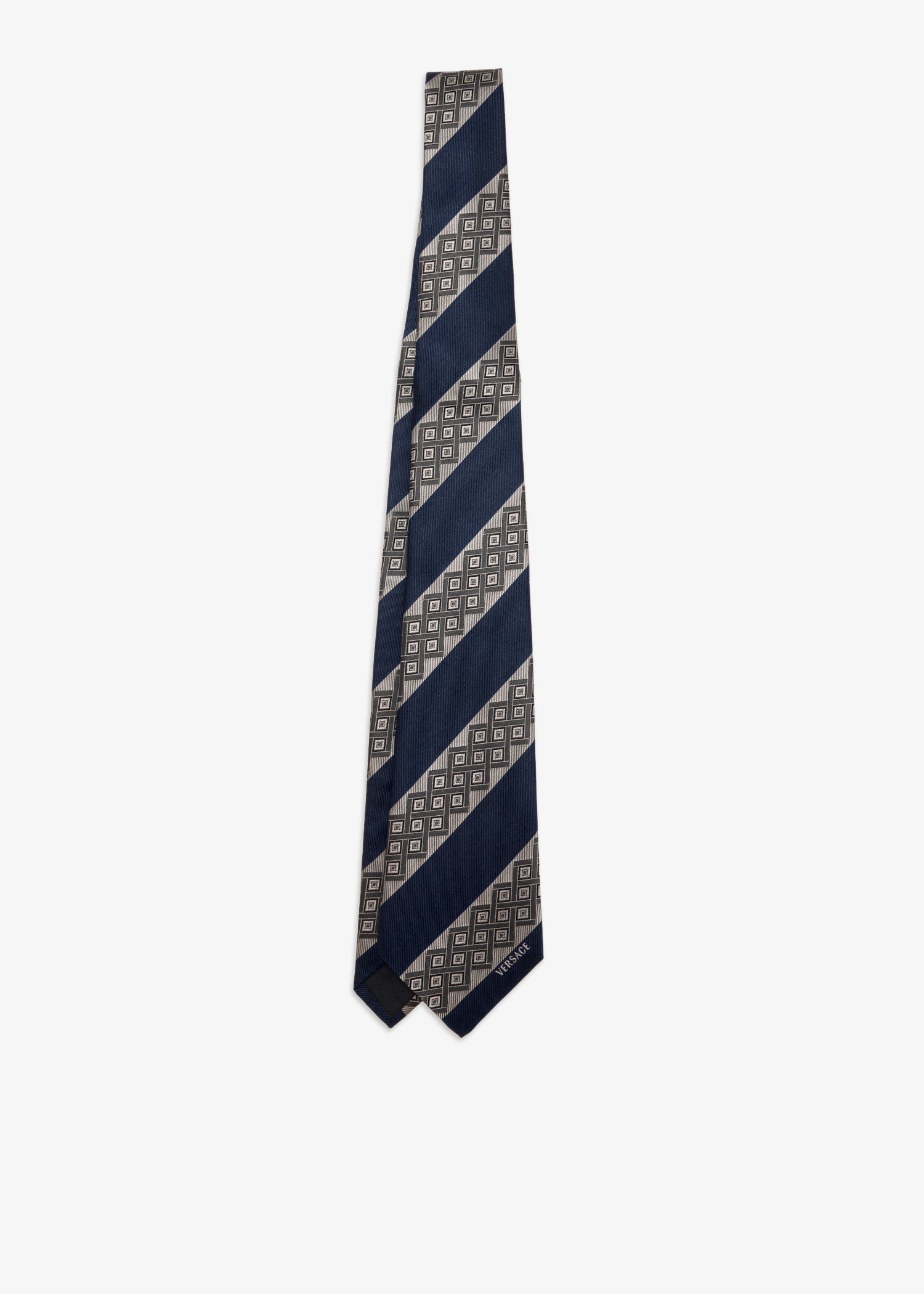 Printed jacquard silk tie, Blue
Printed jacquard silk tie, Blue