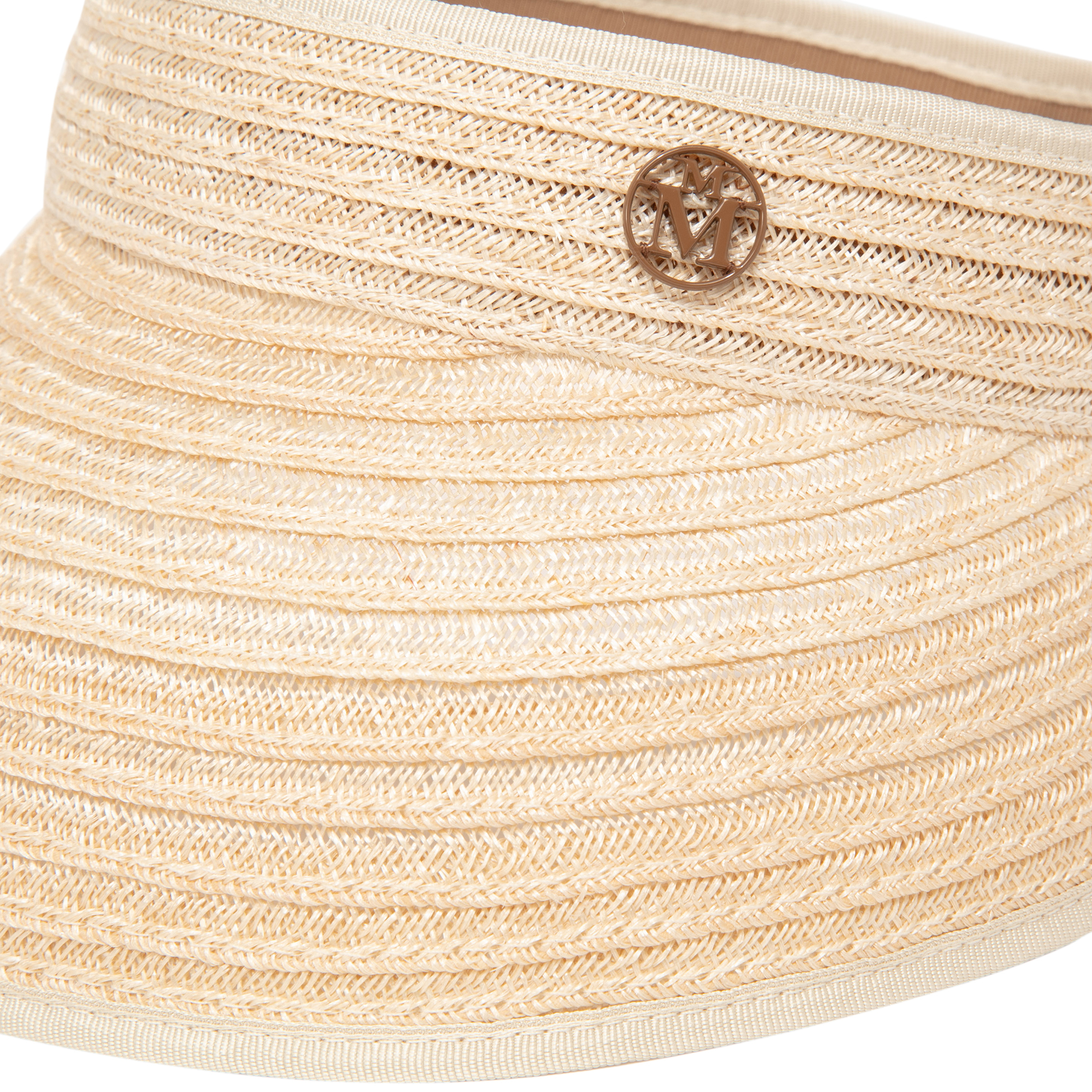 Patty straw vizor, Beige