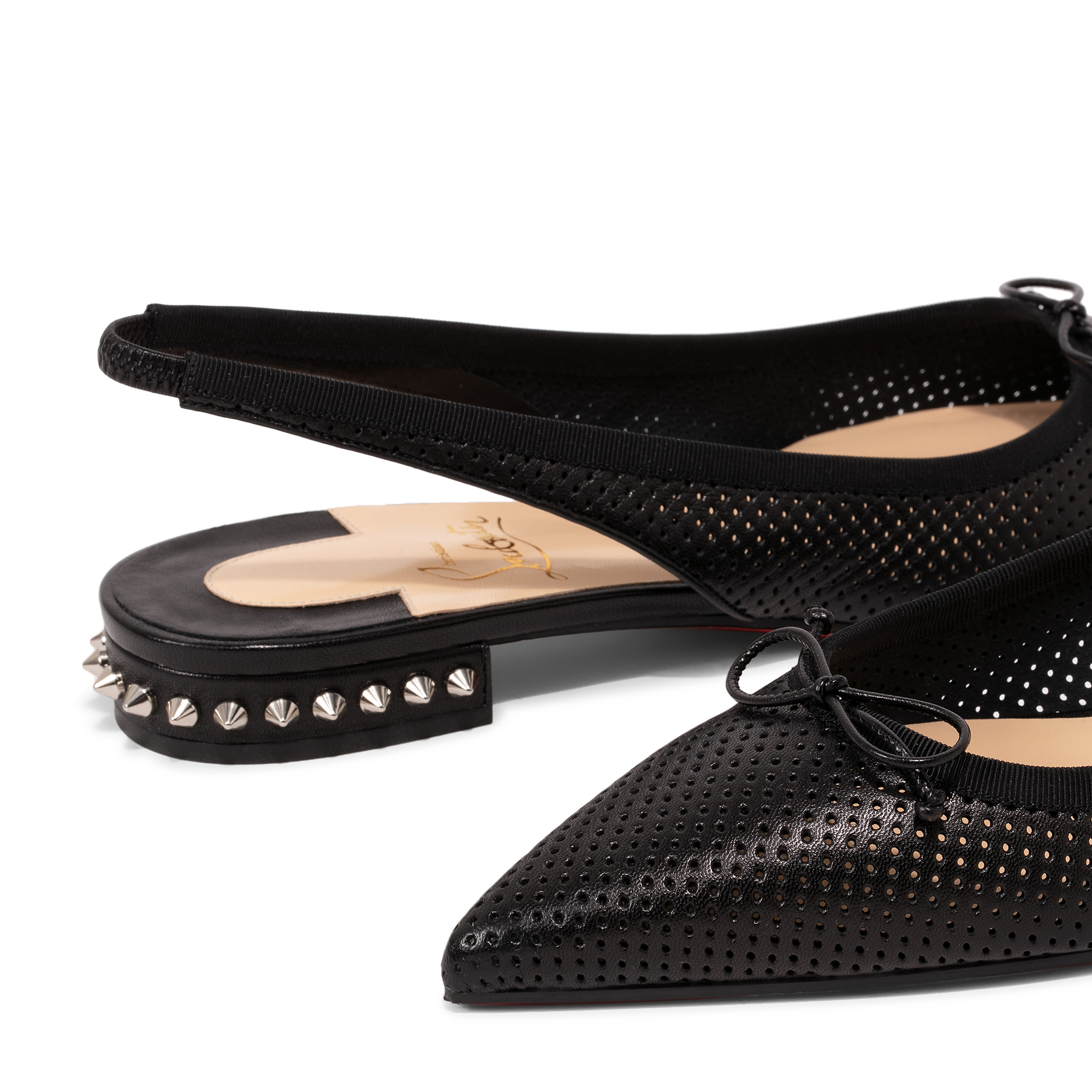 Hall slingback flats, Black