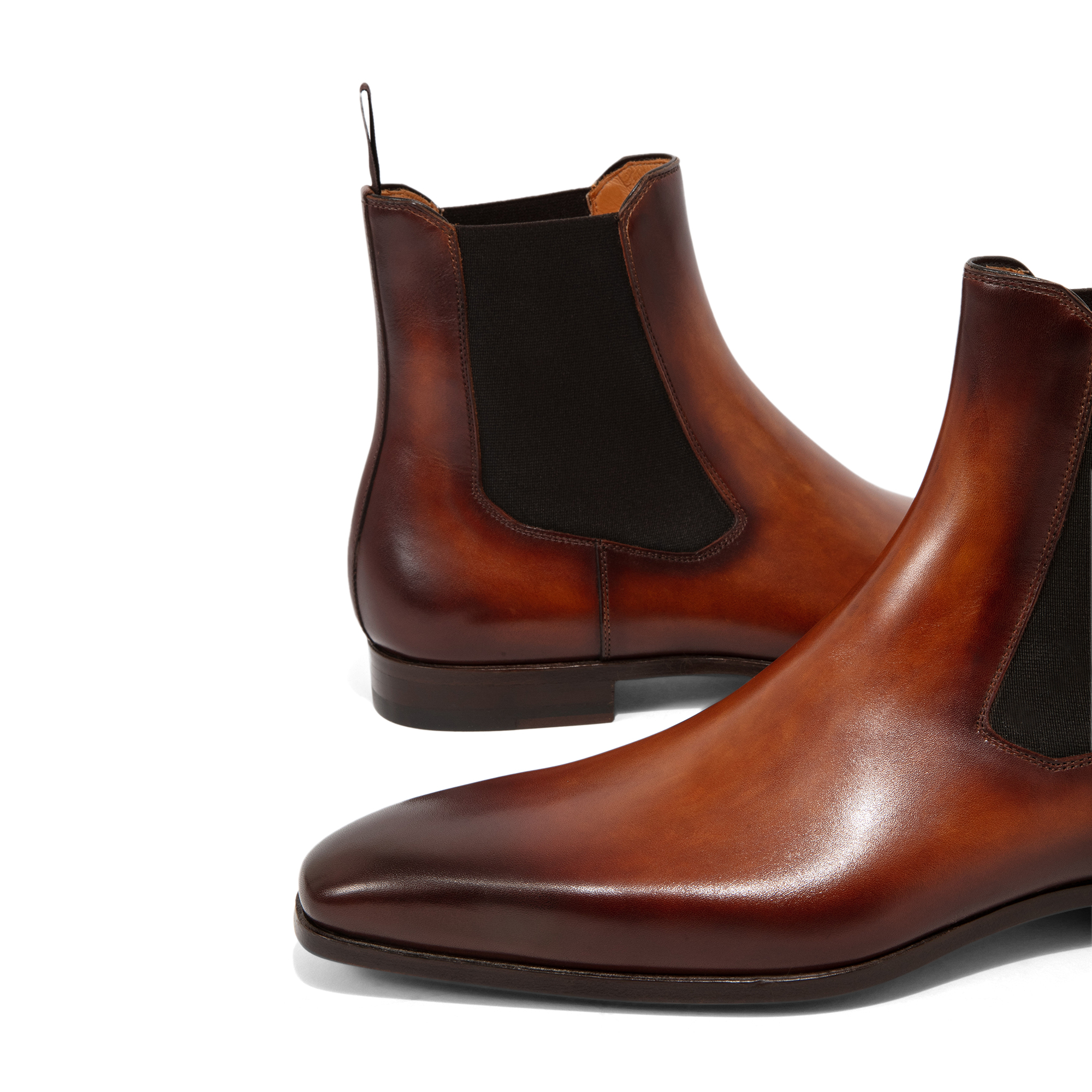 Leather Chelsea boots, Brown