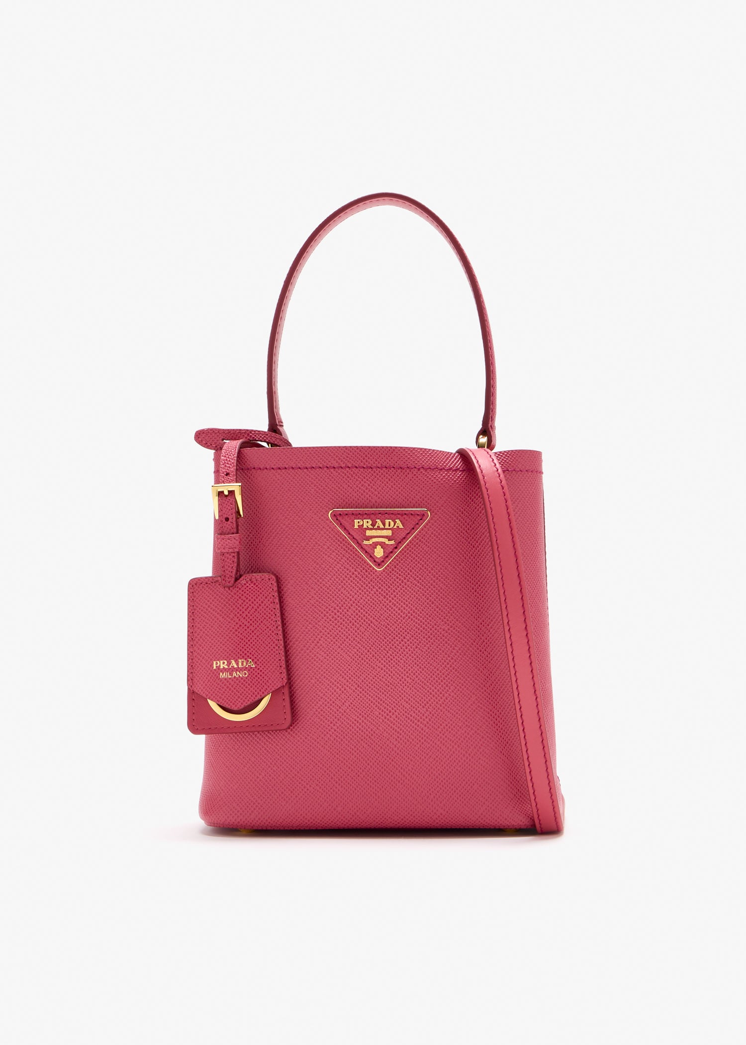 Prada Panier Saffiano leather mini bag, Pink
Prada Panier Saffiano leather mini bag, Pink