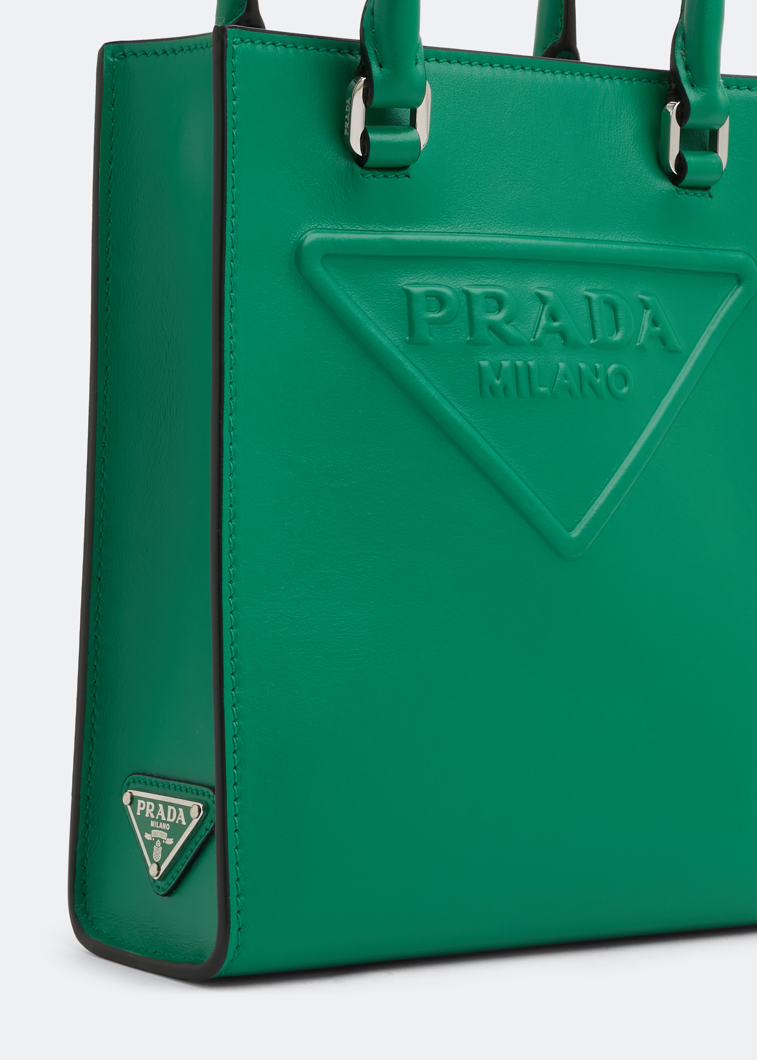 Leather handbag, Green