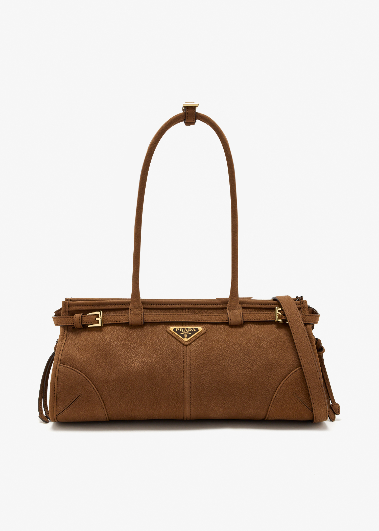 Prada Bonnie medium nubuck leather handbag, Brown
Prada Bonnie medium nubuck leather handbag, Brown