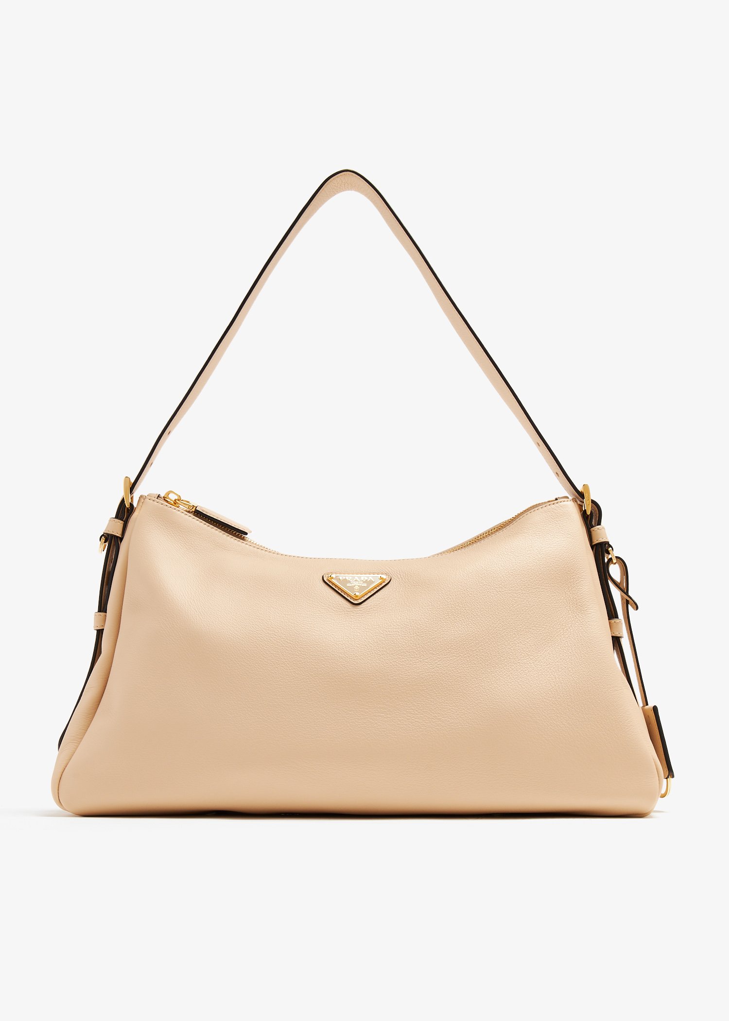 Prada Aimée large leather shoulder bag, Beige
Prada Aimée large leather shoulder bag, Beige