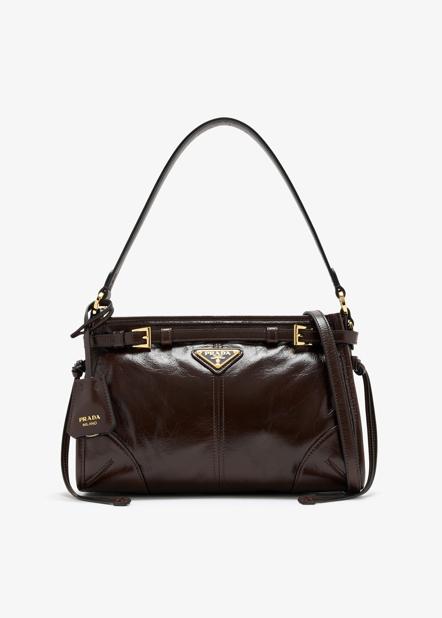 Prada Bonnie small leather handbag, Brown
Prada Bonnie small leather handbag, Brown