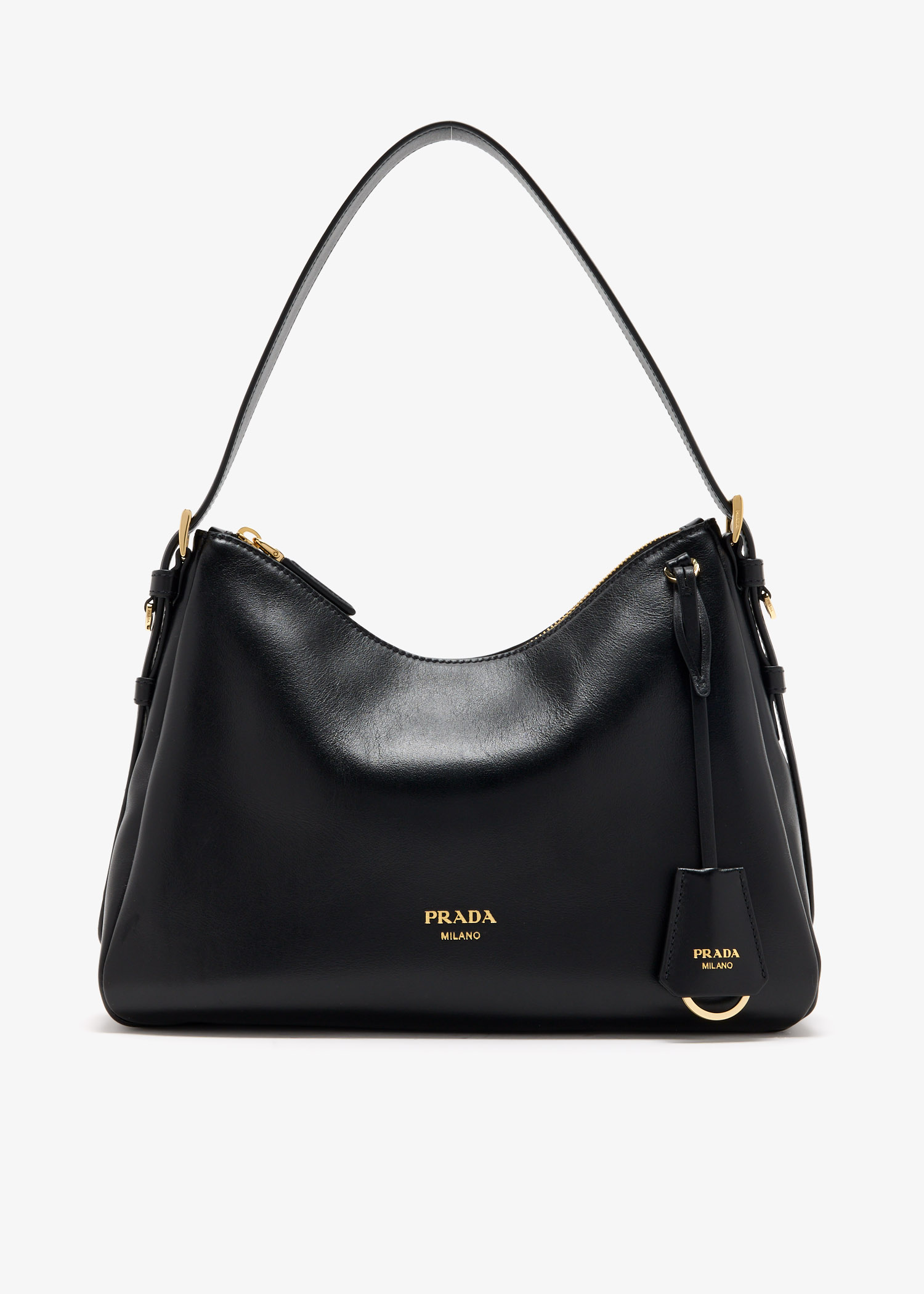 Prada Aimée medium leather shoulder bag, Black
Prada Aimée medium leather shoulder bag, Black