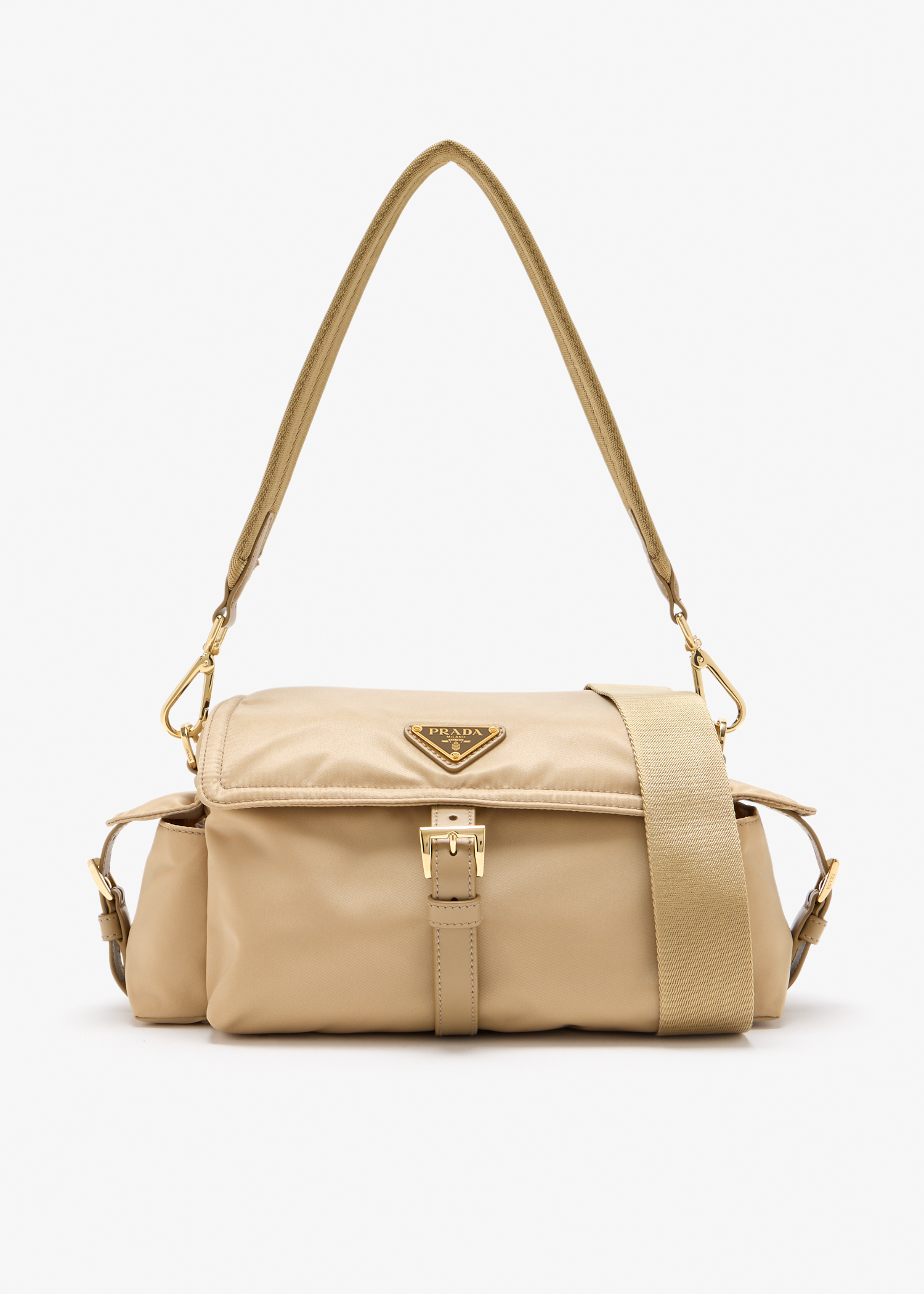 Prada Explore Re-Nylon medium shoulder bag, Beige
Prada Explore Re-Nylon medium shoulder bag, Beige