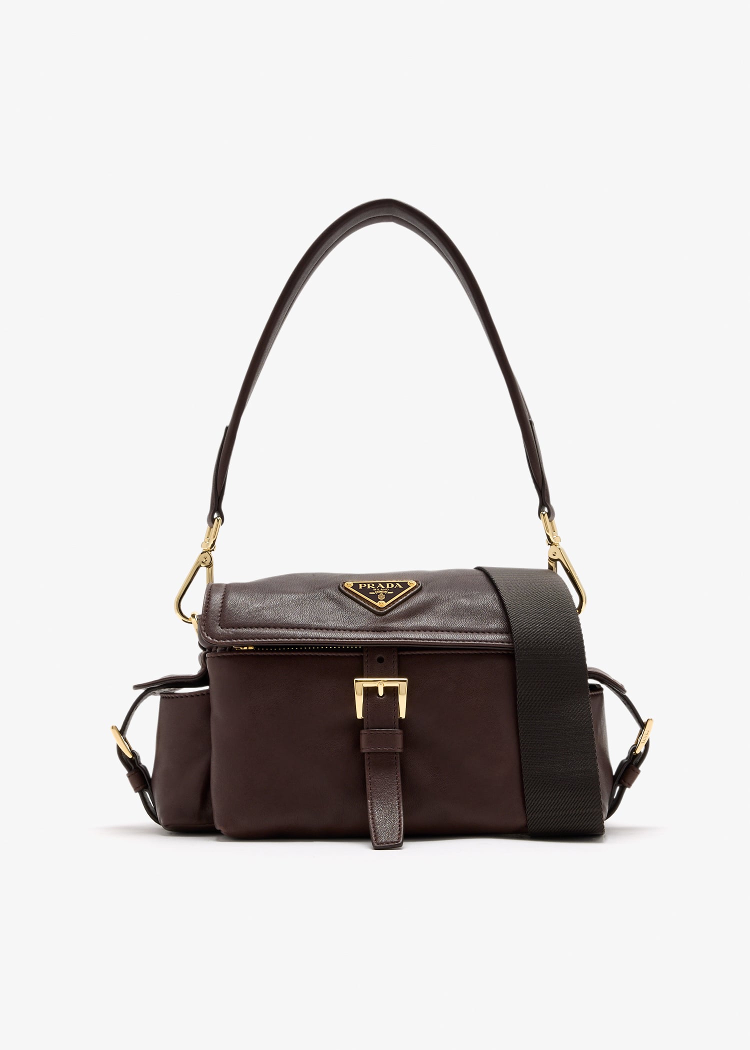 Prada Explore nappa leather mini-bag, Brown
Prada Explore nappa leather mini-bag, Brown
