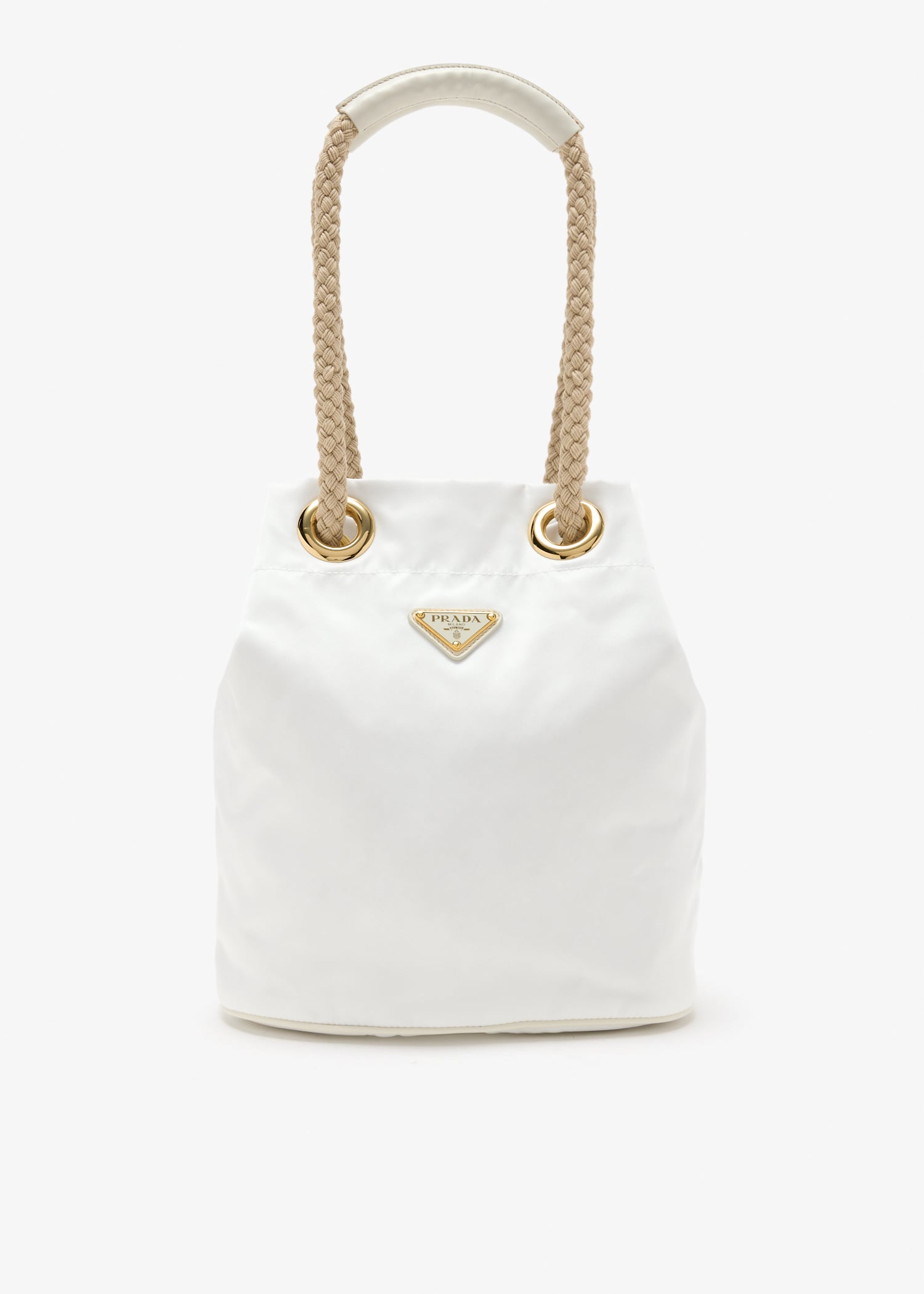 Prada Mariner Re-Nylon small bucket bag, White
Prada Mariner Re-Nylon small bucket bag, White