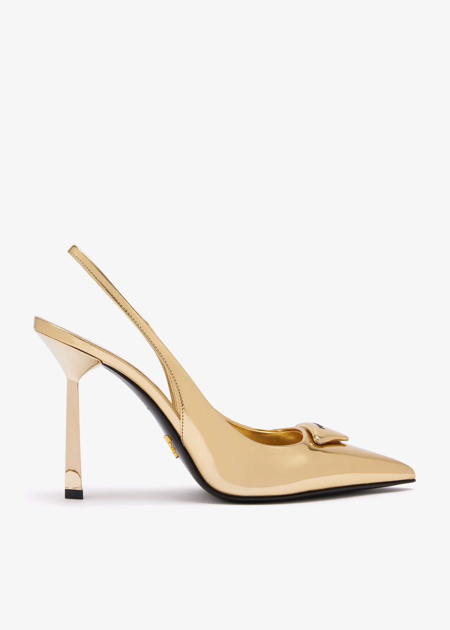 Metallic leather slingback pumps, Gold
Metallic leather slingback pumps, Gold