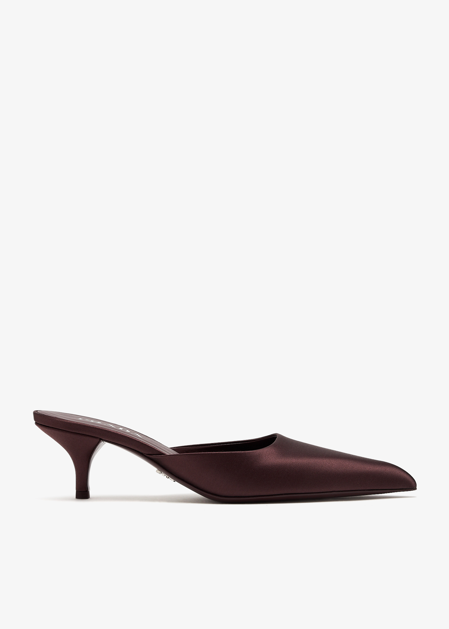Satin mules, Burgundy
Satin mules, Burgundy