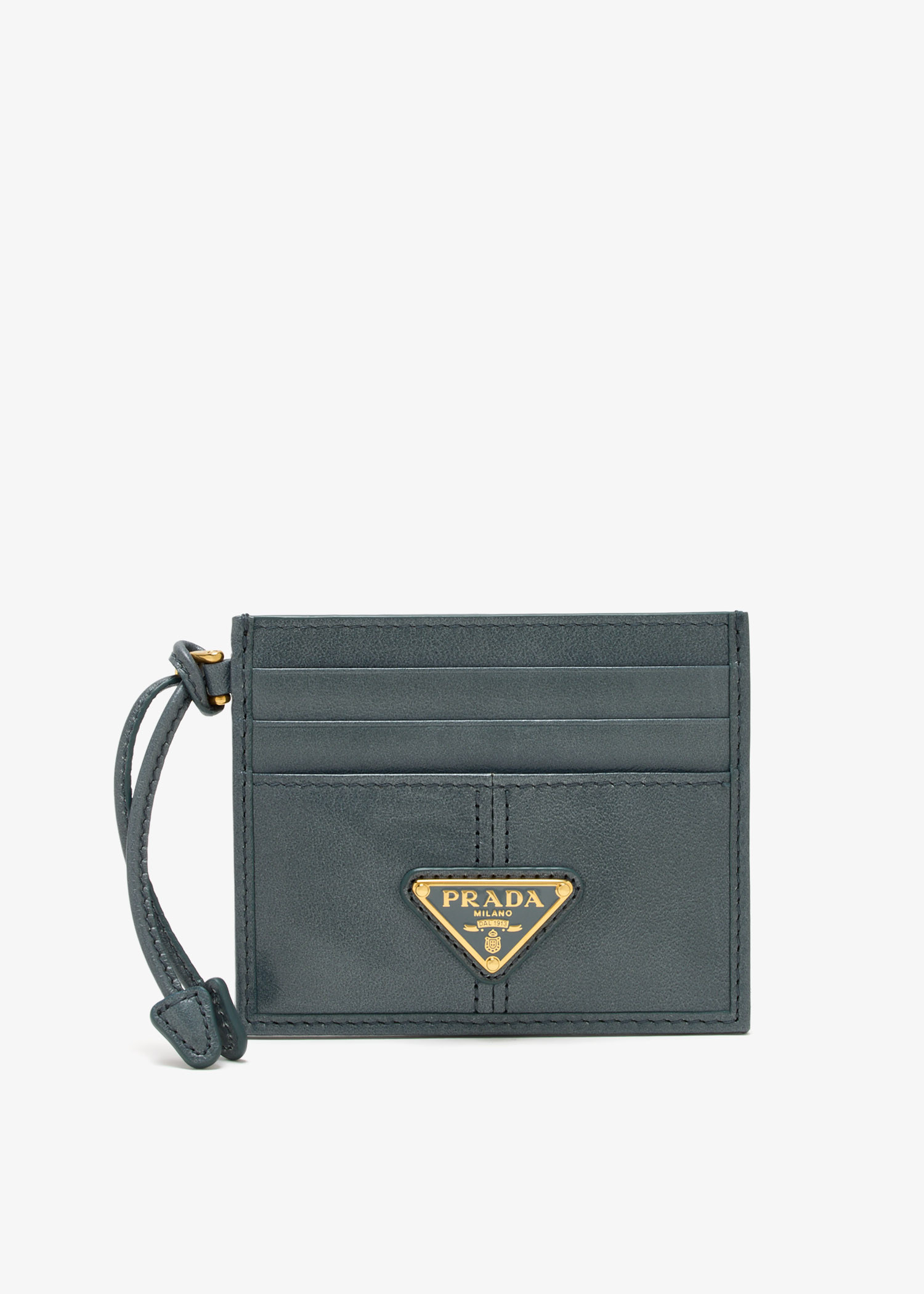 Leather card holder, Blue
Leather card holder, Blue