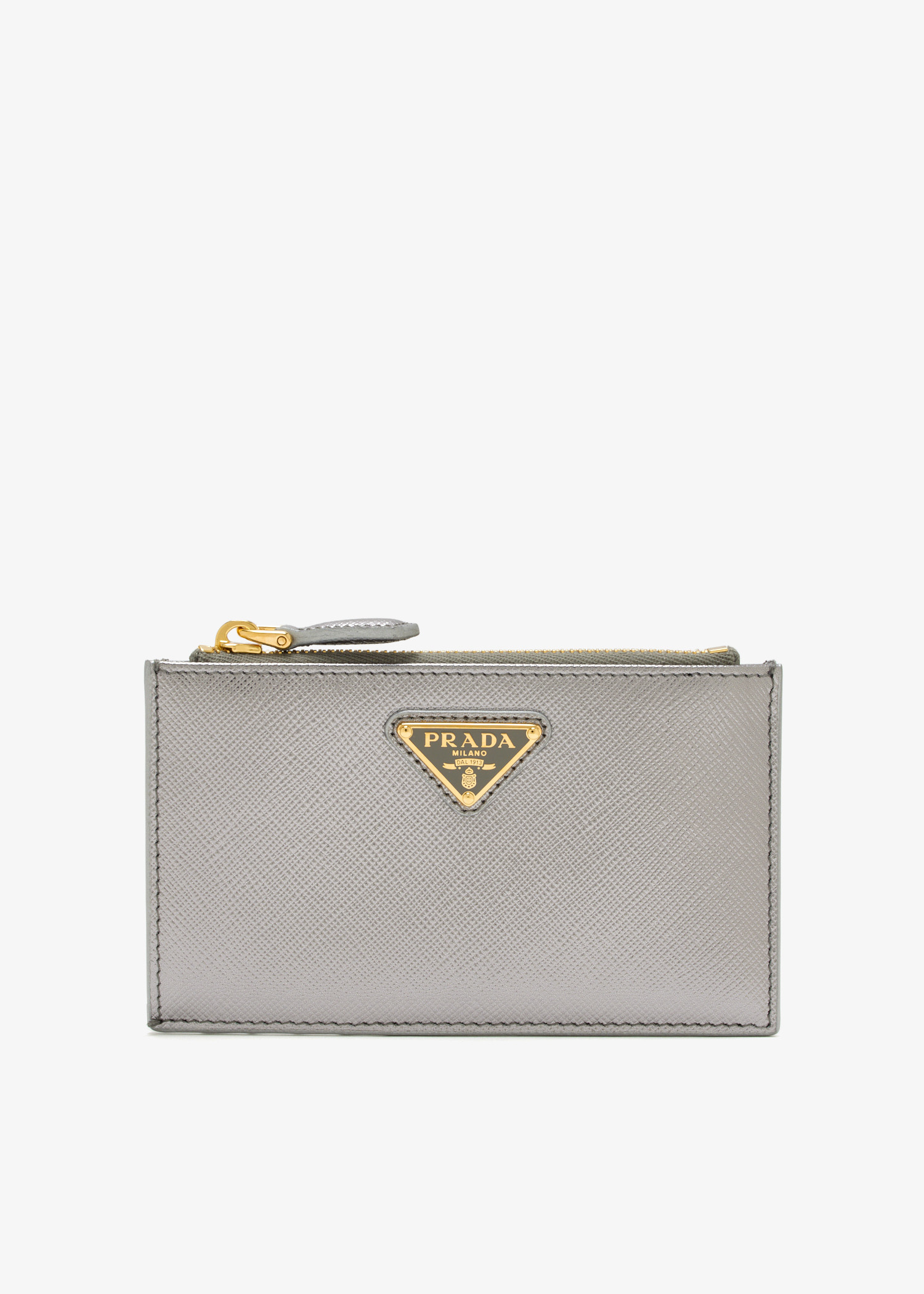 Saffiano leather card holder, Silver
Saffiano leather card holder, Silver