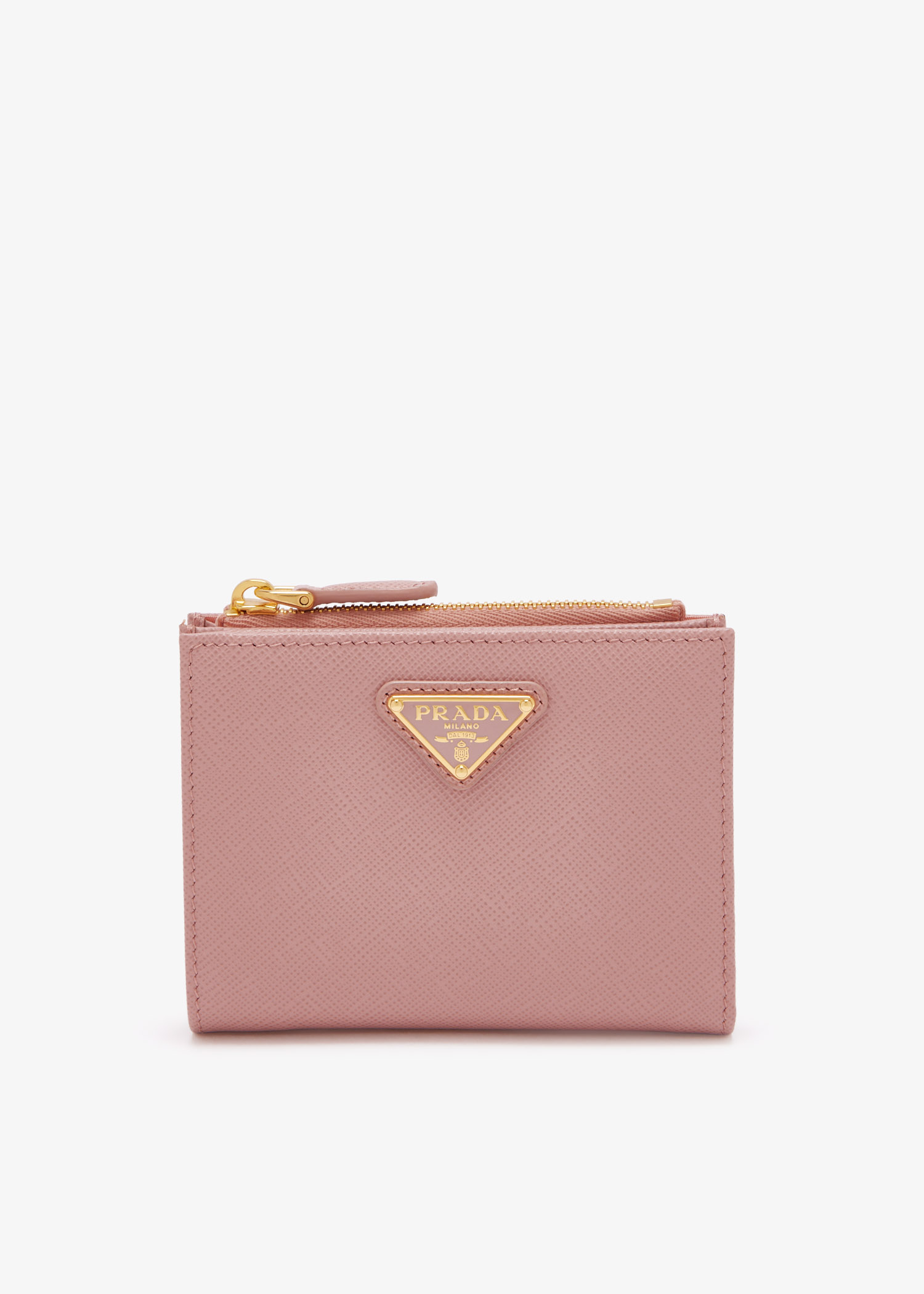 Small Saffiano leather wallet, Pink
Small Saffiano leather wallet, Pink