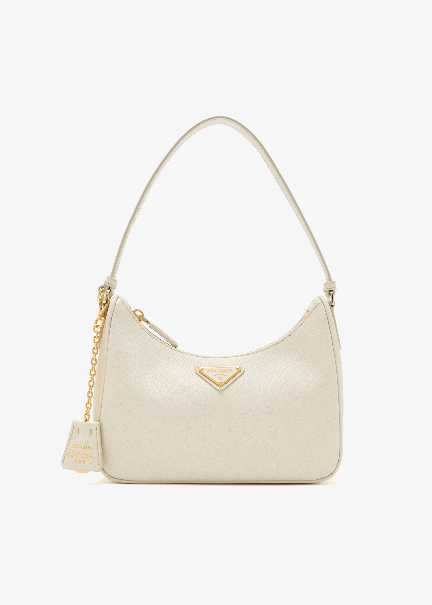 Prada Re-Edition 2005 Saffiano leather mini-bag, White
Prada Re-Edition 2005 Saffiano leather mini-bag, White