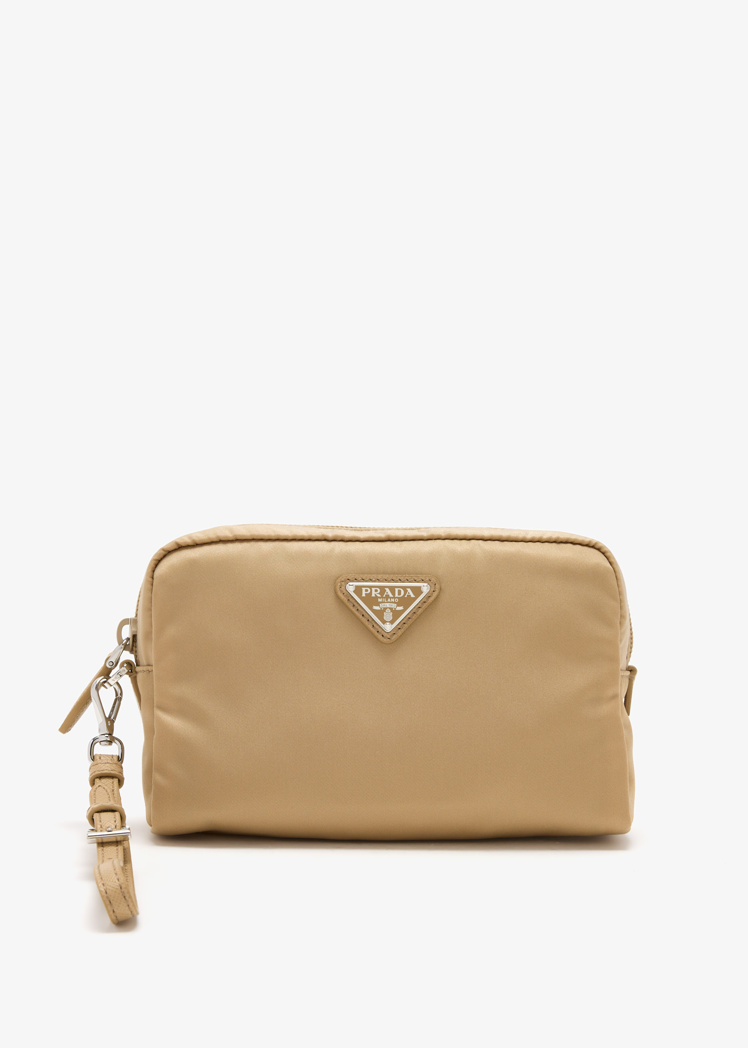 Small Re-Nylon pouch, Brown
Small Re-Nylon pouch, Brown