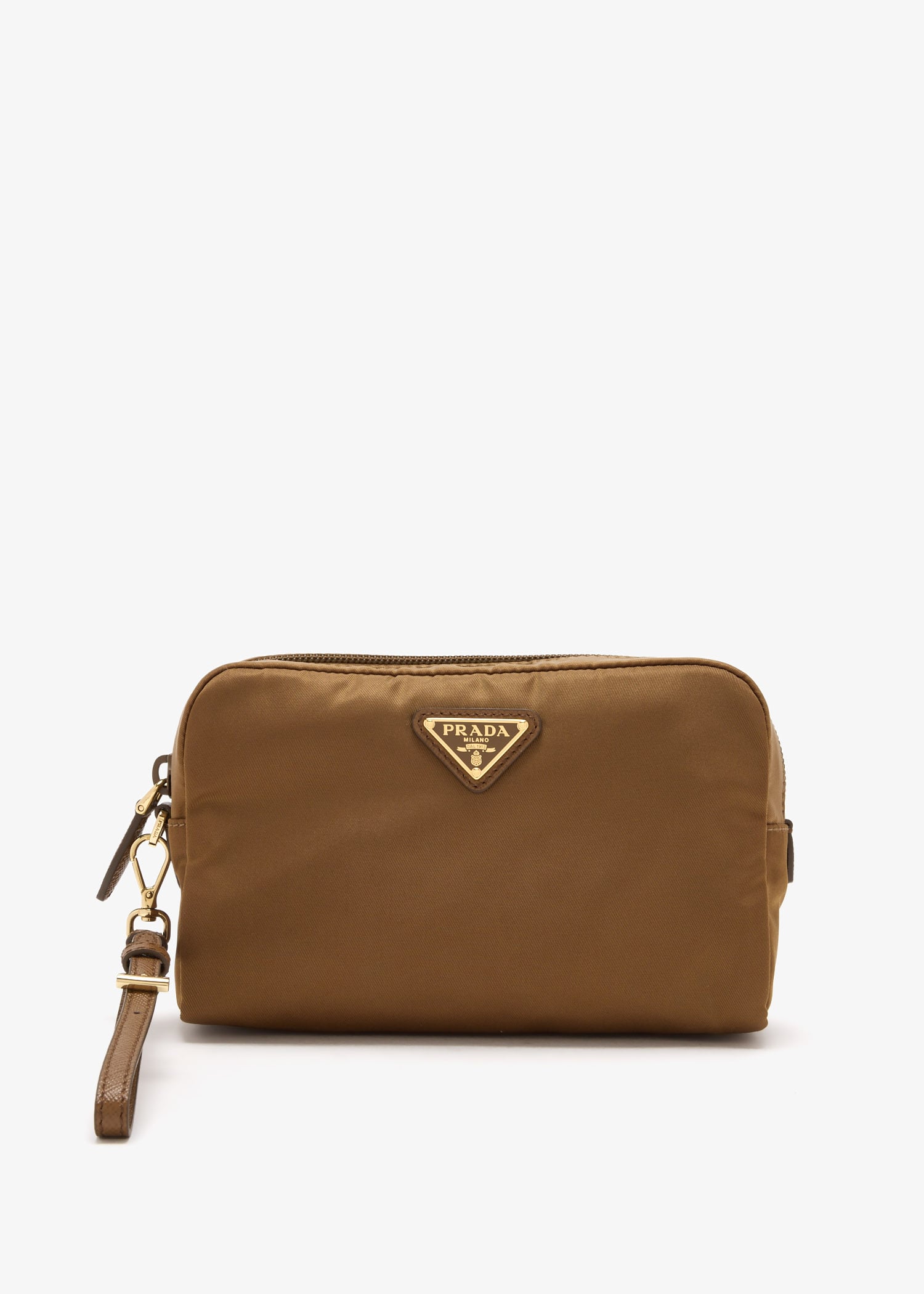 Small Re-Nylon pouch, Brown
Small Re-Nylon pouch, Brown