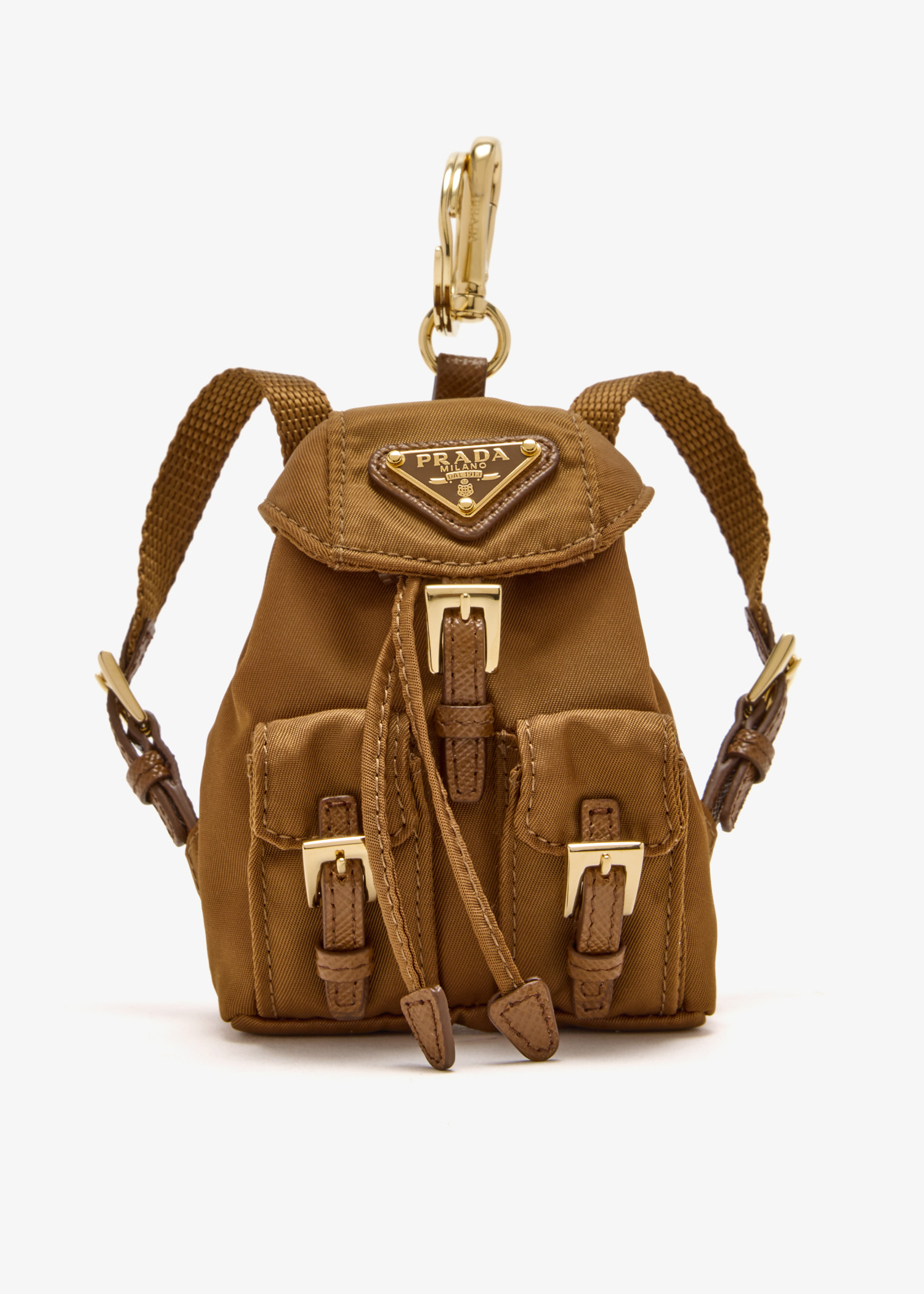 Mini Icon Re-Nylon keychain charm, Beige
Mini Icon Re-Nylon keychain charm, Beige