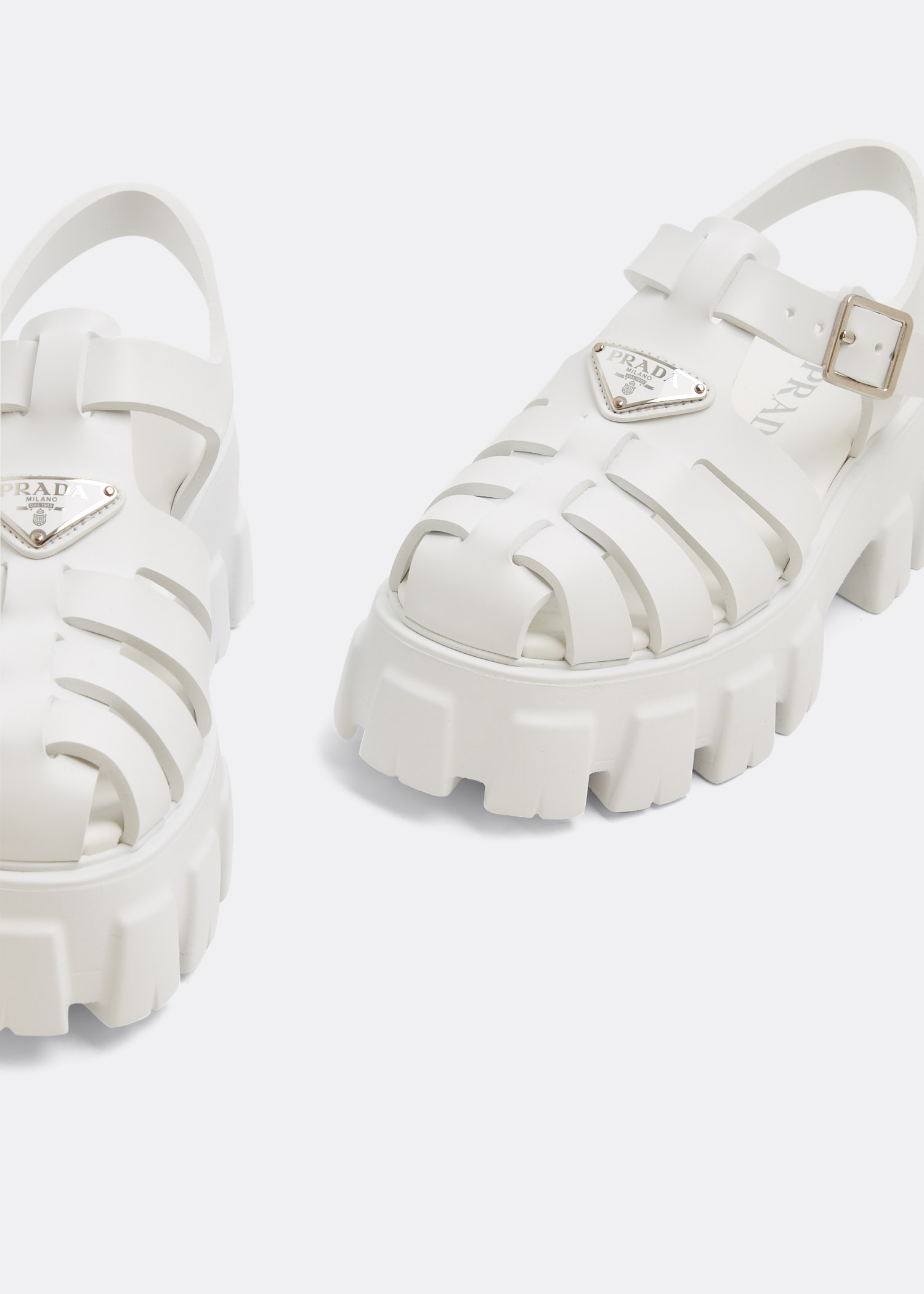 Foam rubber sandals, White