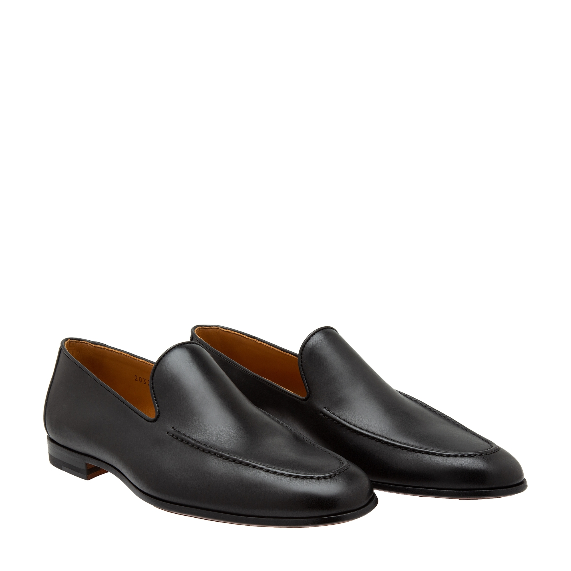 Leather loafers, Black