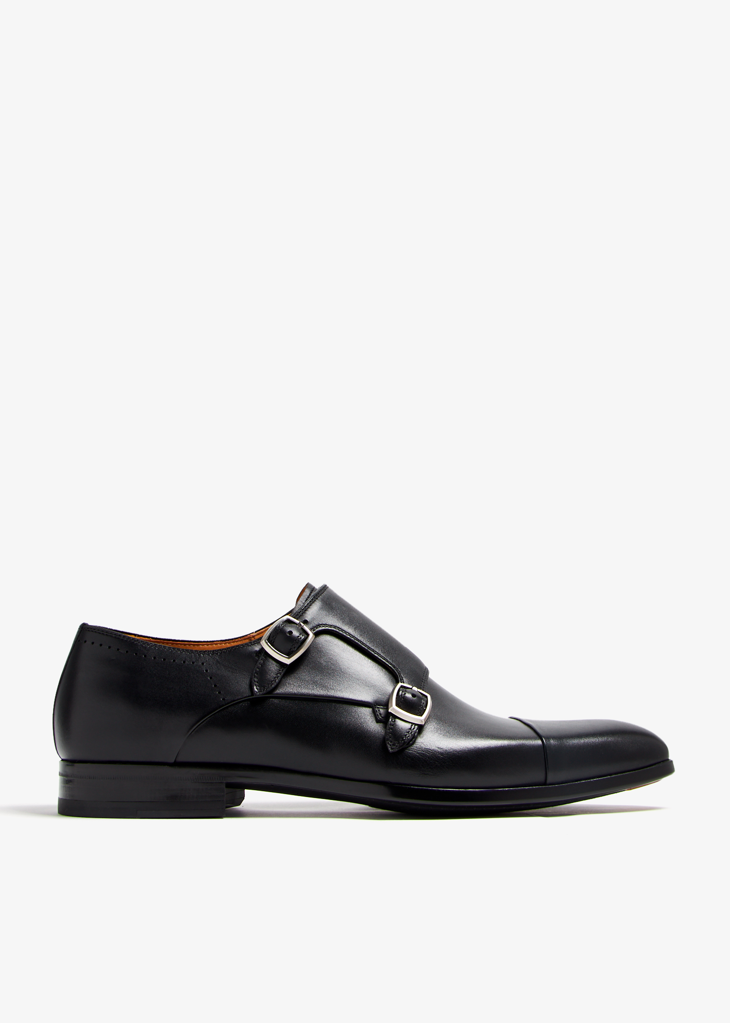 Leather monk strap shoes, Black
Leather monk strap shoes, Black