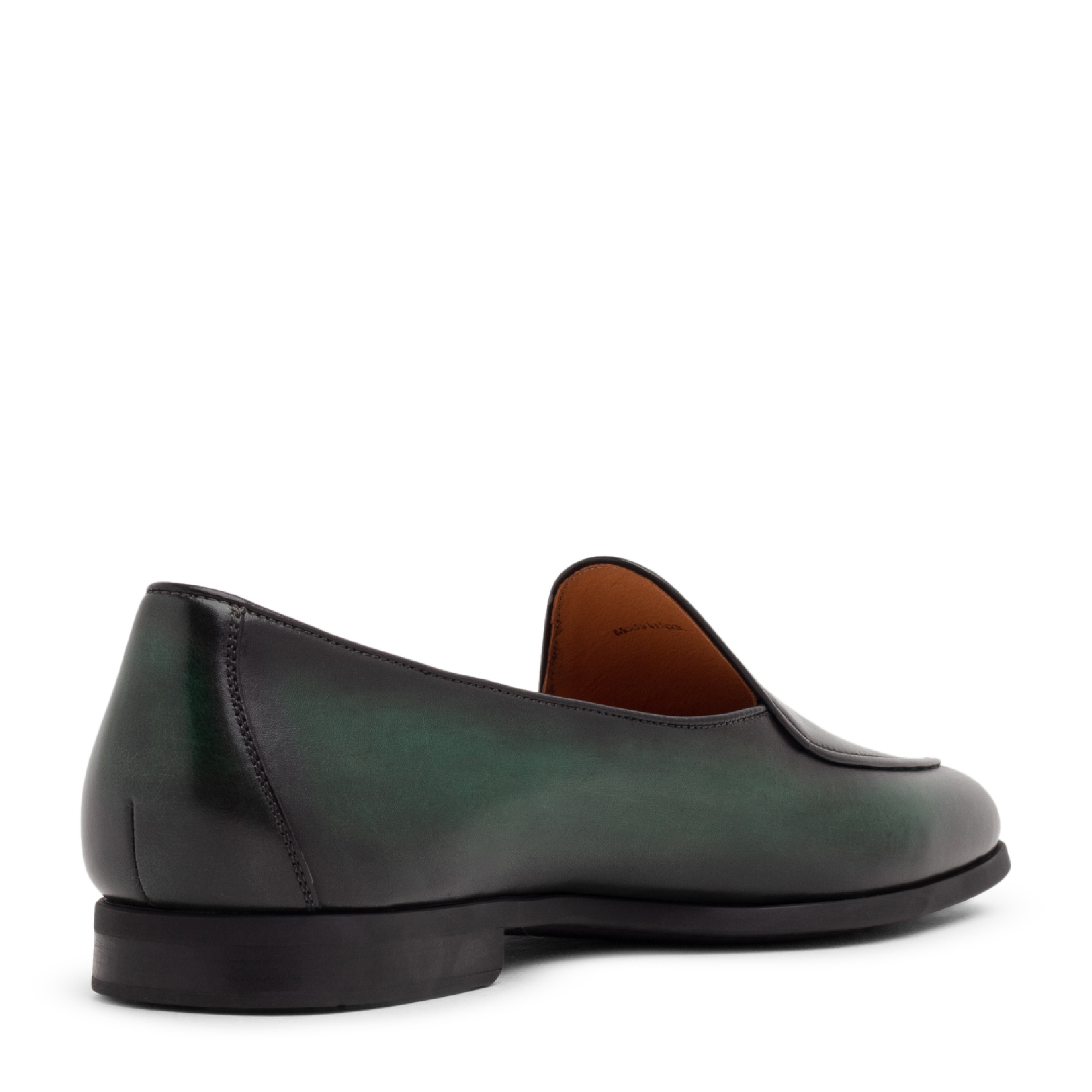 Leather loafers, Green