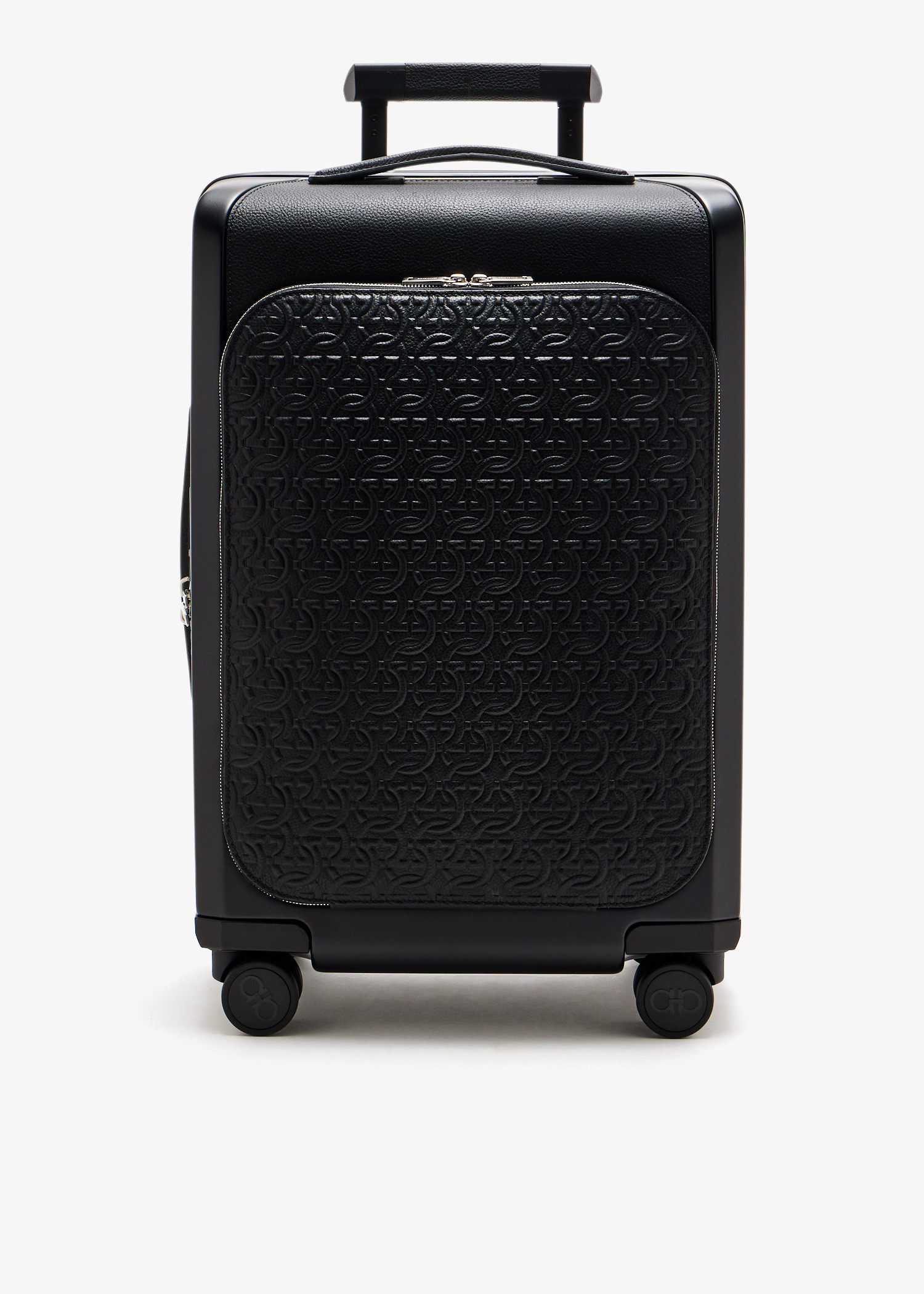 Monogram-printed carry-on suitcase, Black
Monogram-printed carry-on suitcase, Black