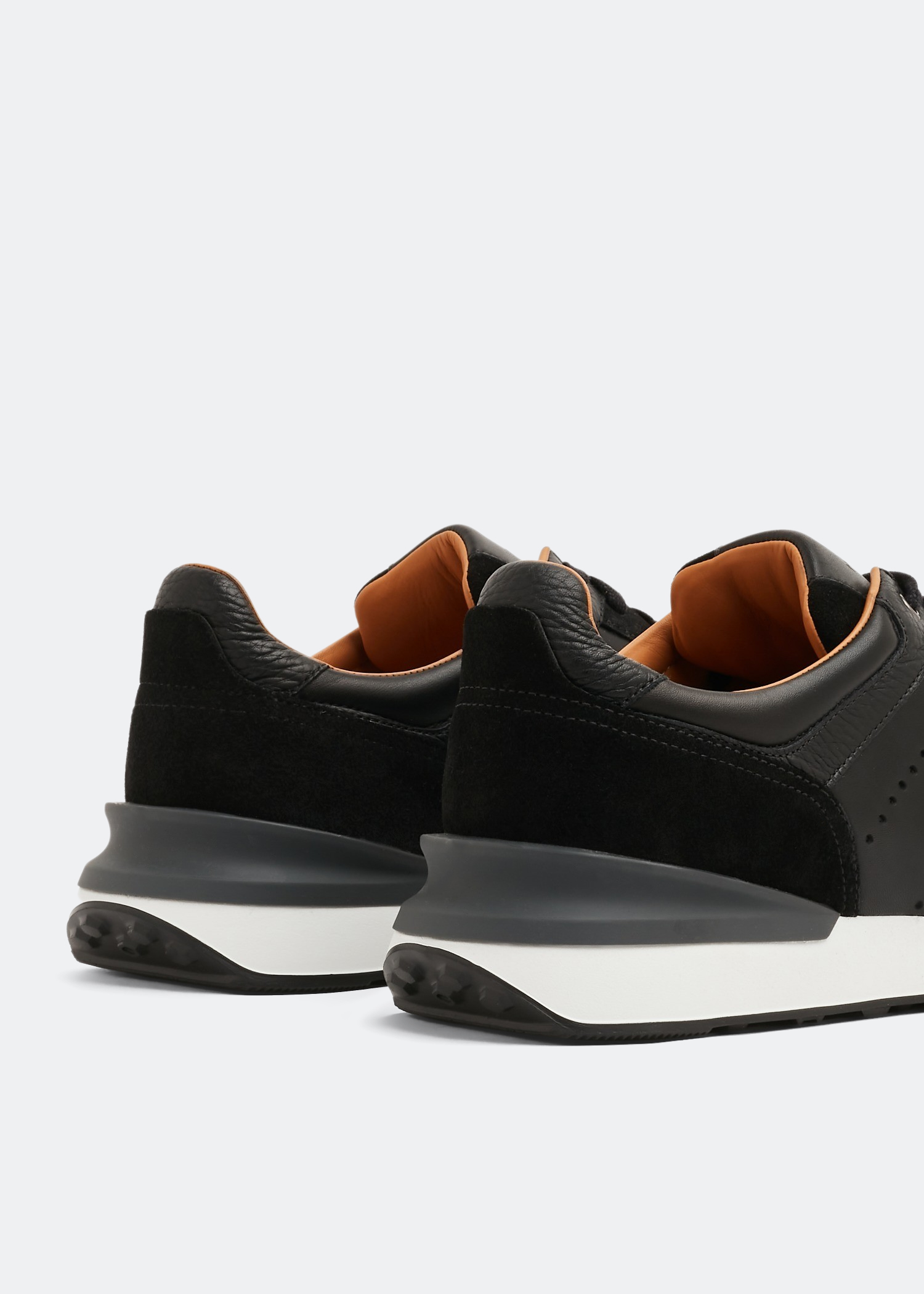 Leather sneakers, Black