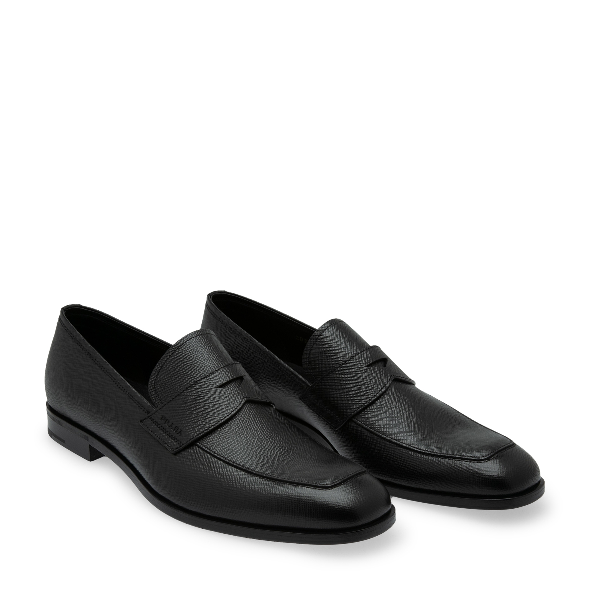 Leather loafers, Black
