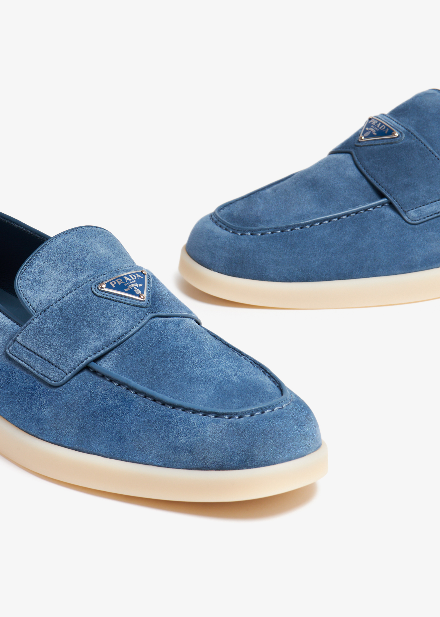 Suede loafers, Blue