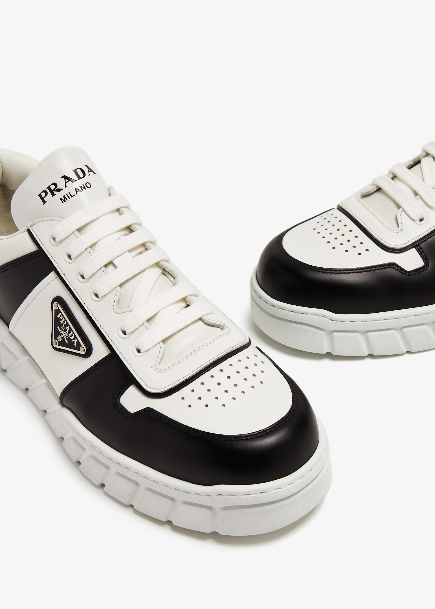 Leather sneakers, White