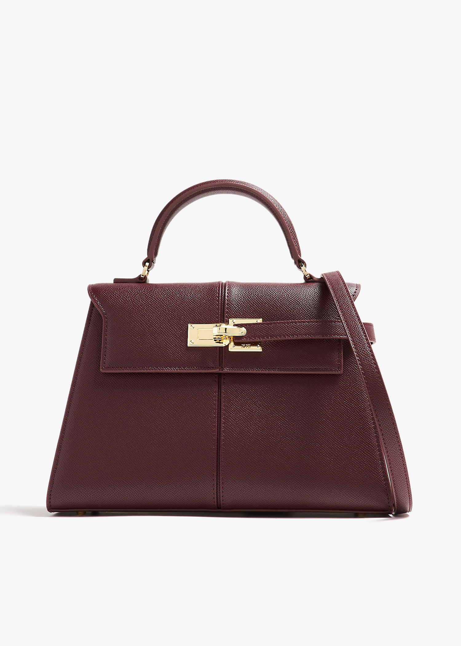 Elise large top-handle bag, Burgundy
Elise large top-handle bag, Burgundy