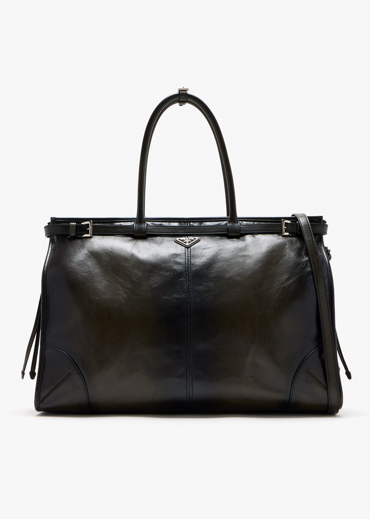 Prada Bonnie antiqued leather tote bag, Green
Prada Bonnie antiqued leather tote bag, Green