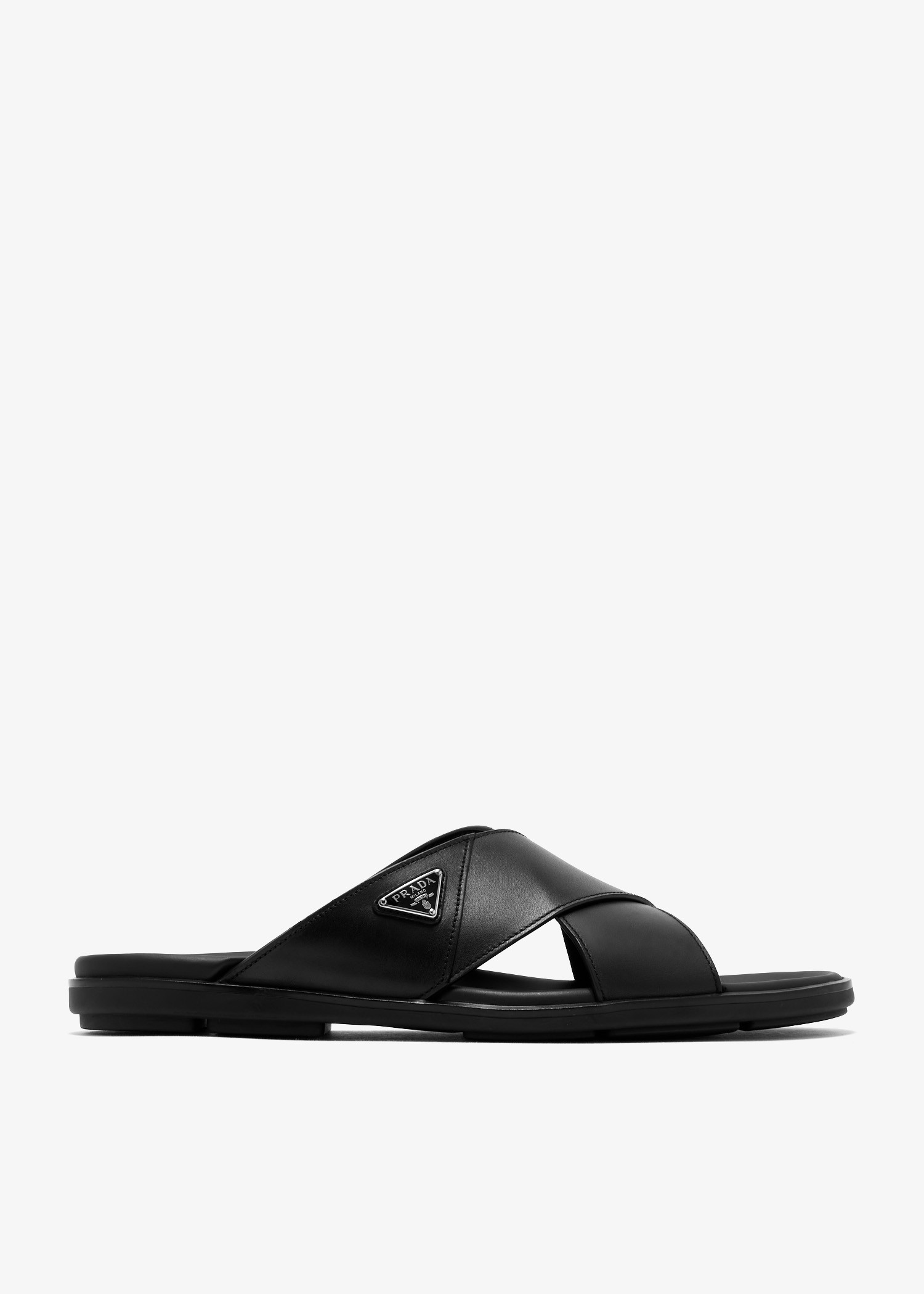 Leather crisscross sandals, Black
Leather crisscross sandals, Black