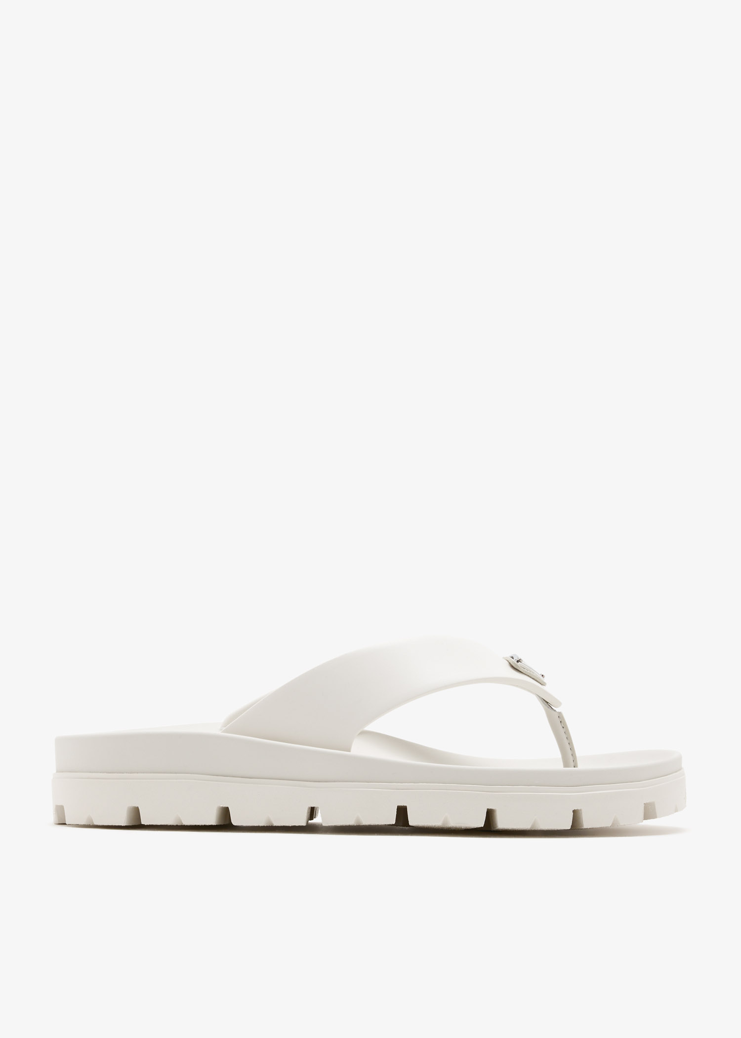 Rubber thong sandals, White
Rubber thong sandals, White