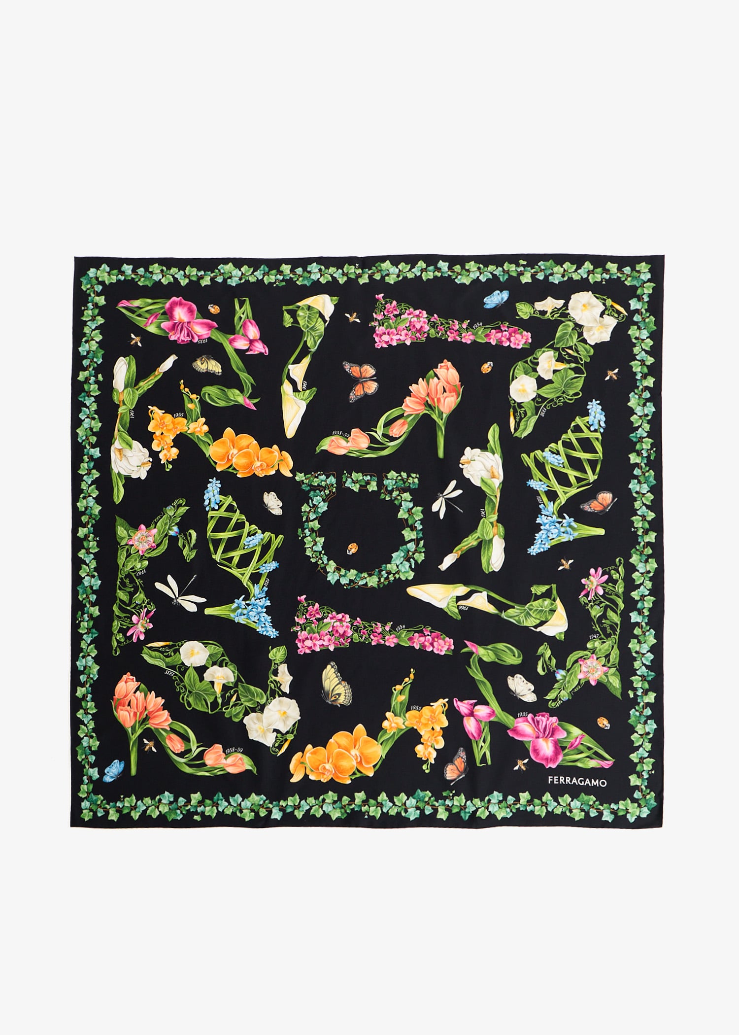 Eden shoes printed scarf, Black
Eden shoes printed scarf, Black
