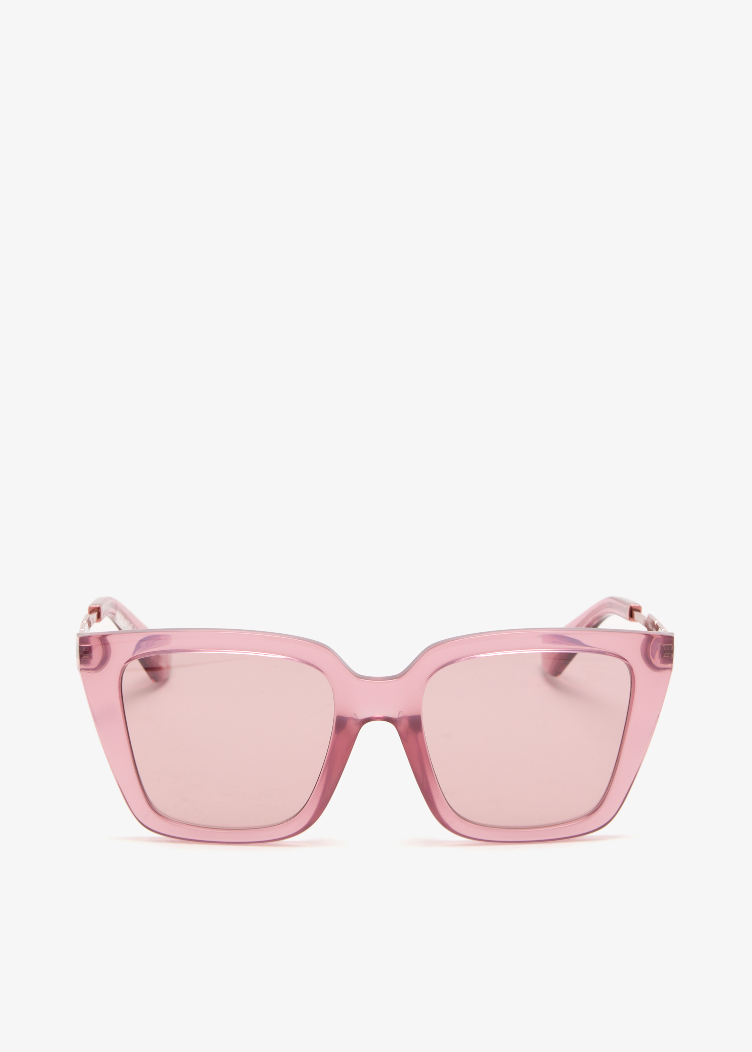 Check-engraved square sunglasses, Pink
Check-engraved square sunglasses, Pink