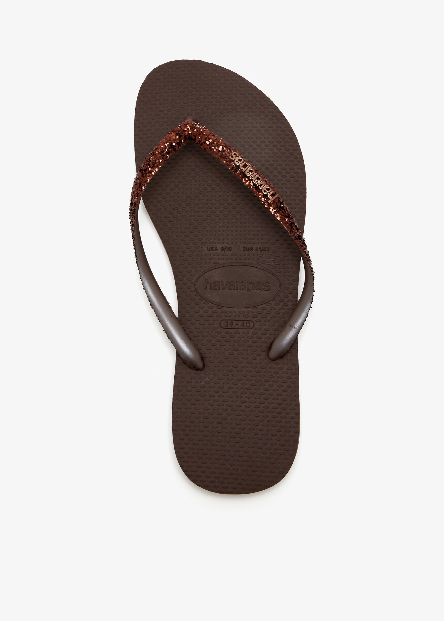 Slim glitter flip flops, Brown
Slim glitter flip flops, Brown