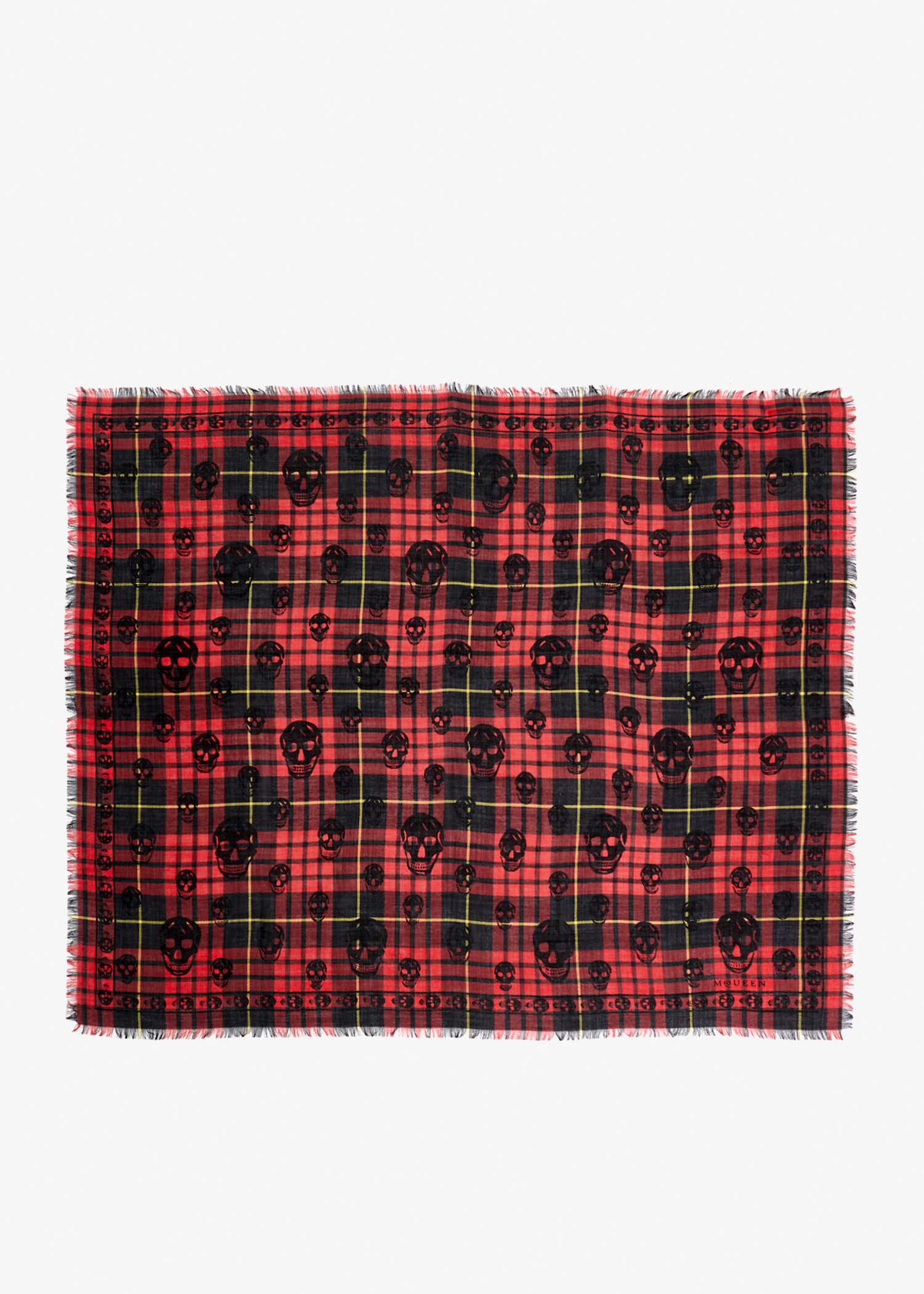 Tartan Skull scarf, Red
Tartan Skull scarf, Red