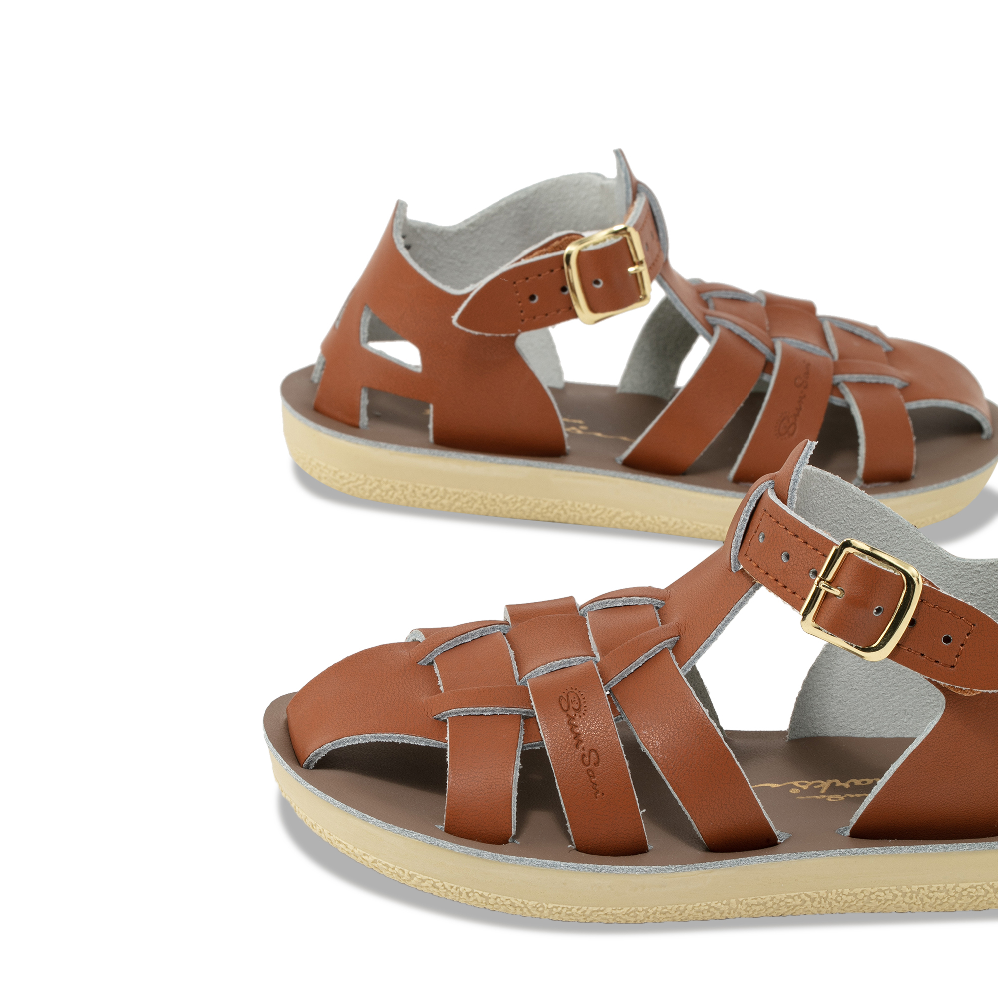 Shark sandals, Brown