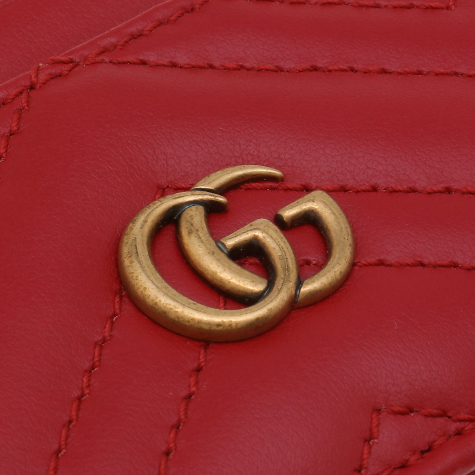 GG Marmont cardholder, Red