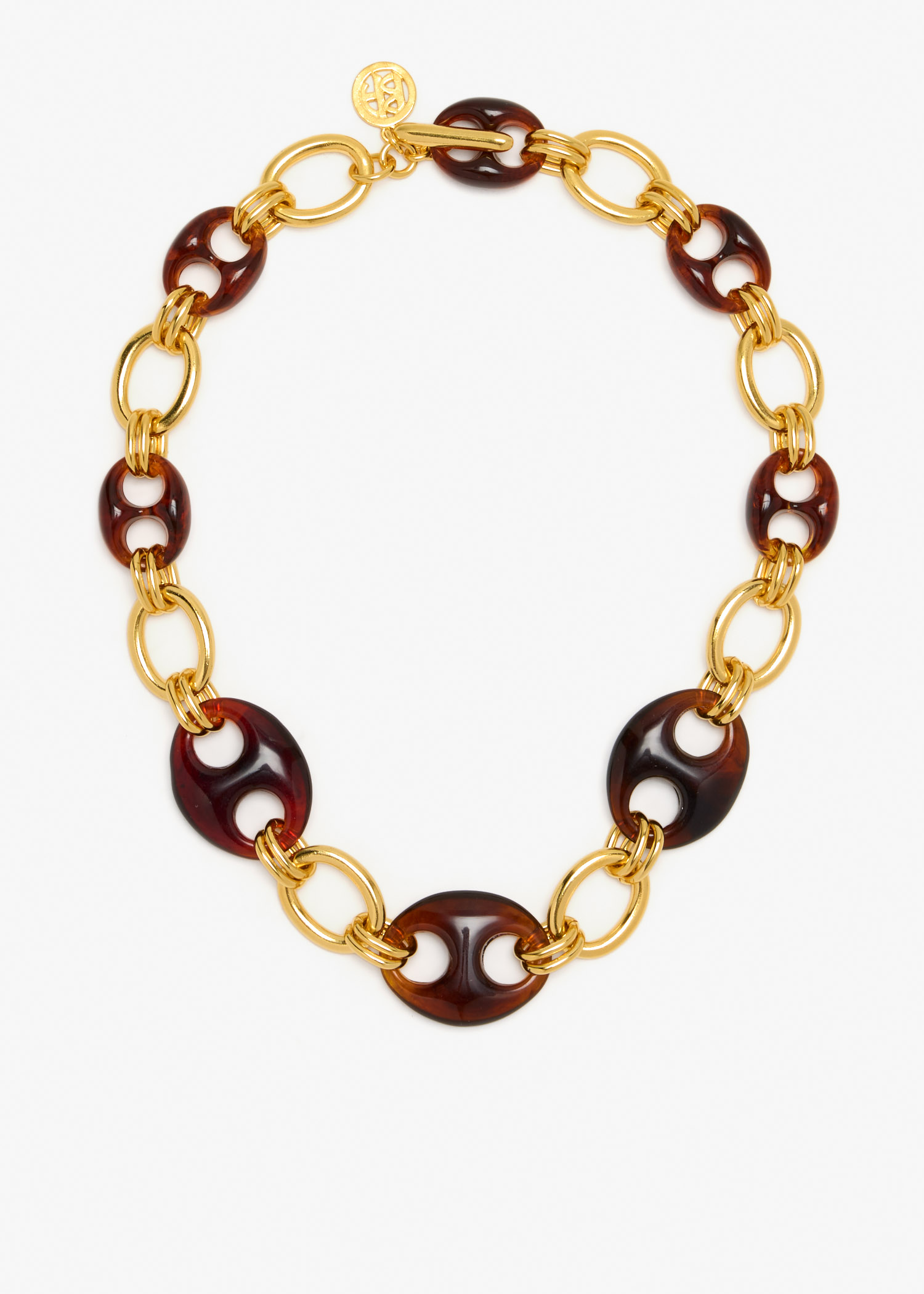 Tortoise link necklace, Gold
Tortoise link necklace, Gold