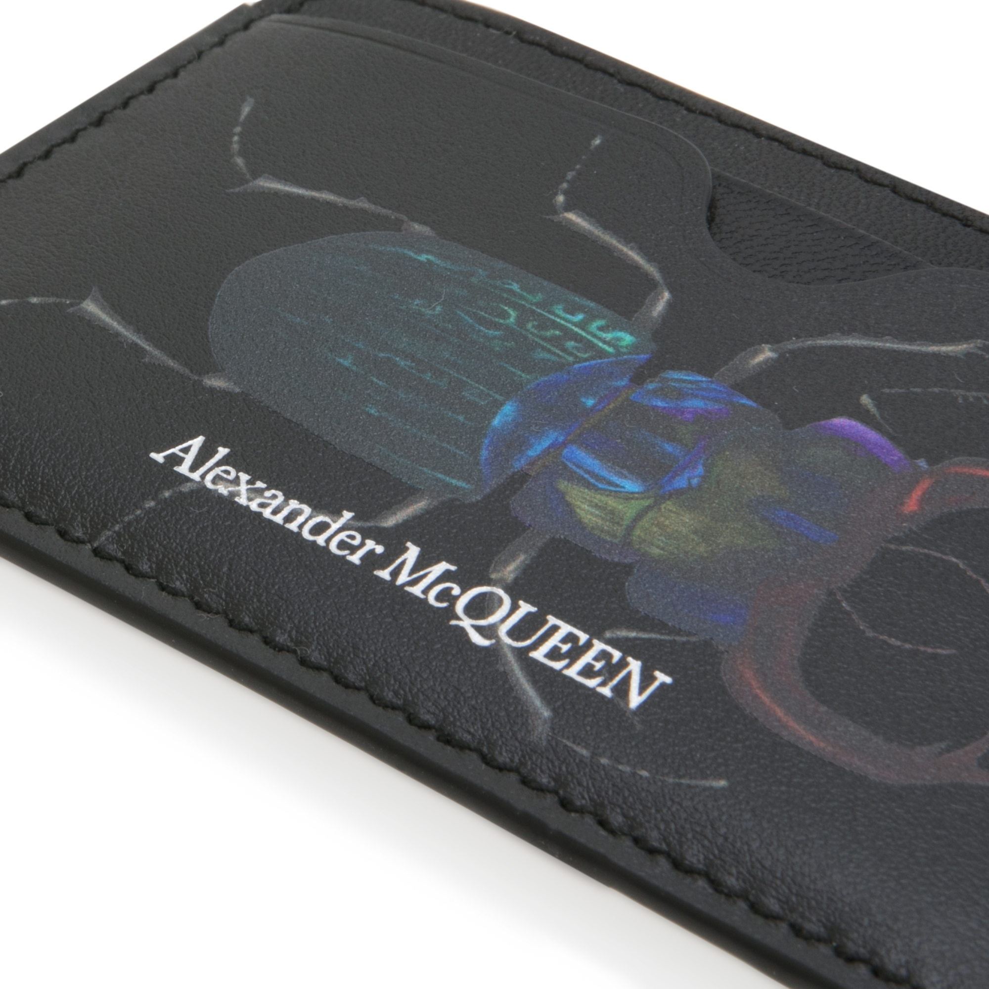 Leather cardholder, Black