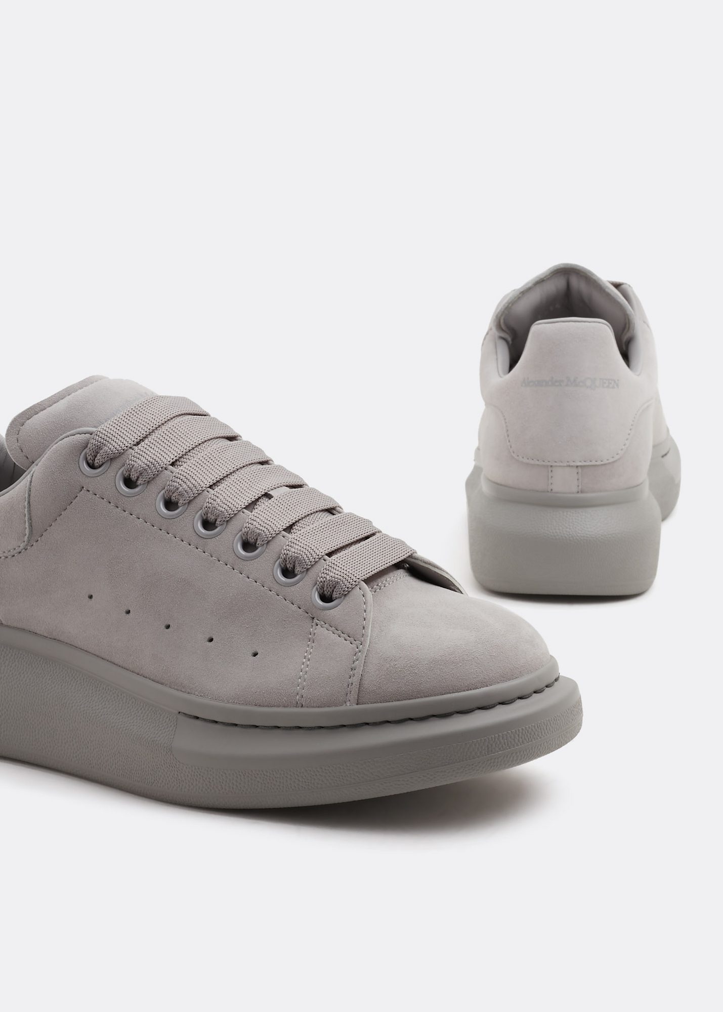 Oversized suede sneakers, Grey