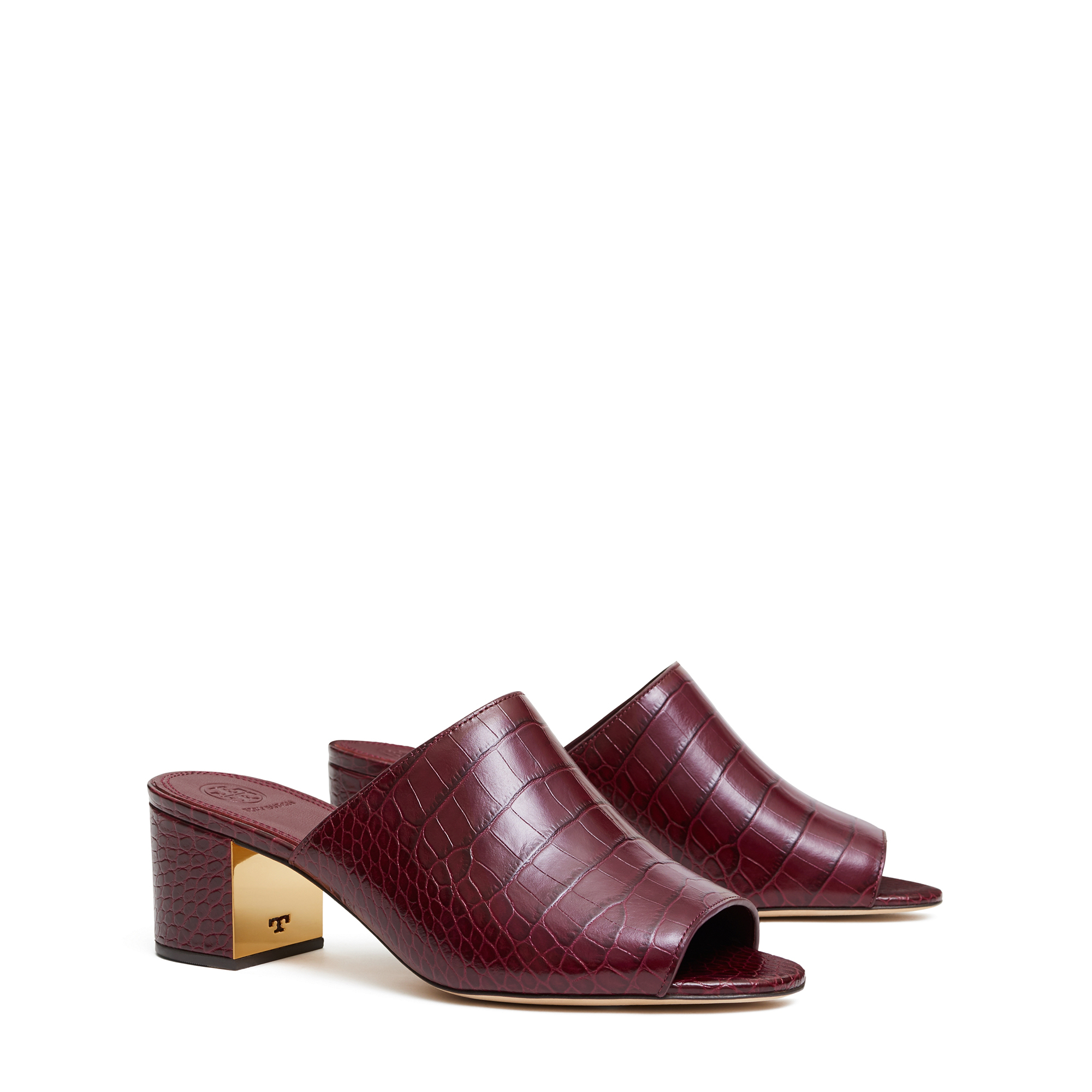 Martine mules, Burgundy