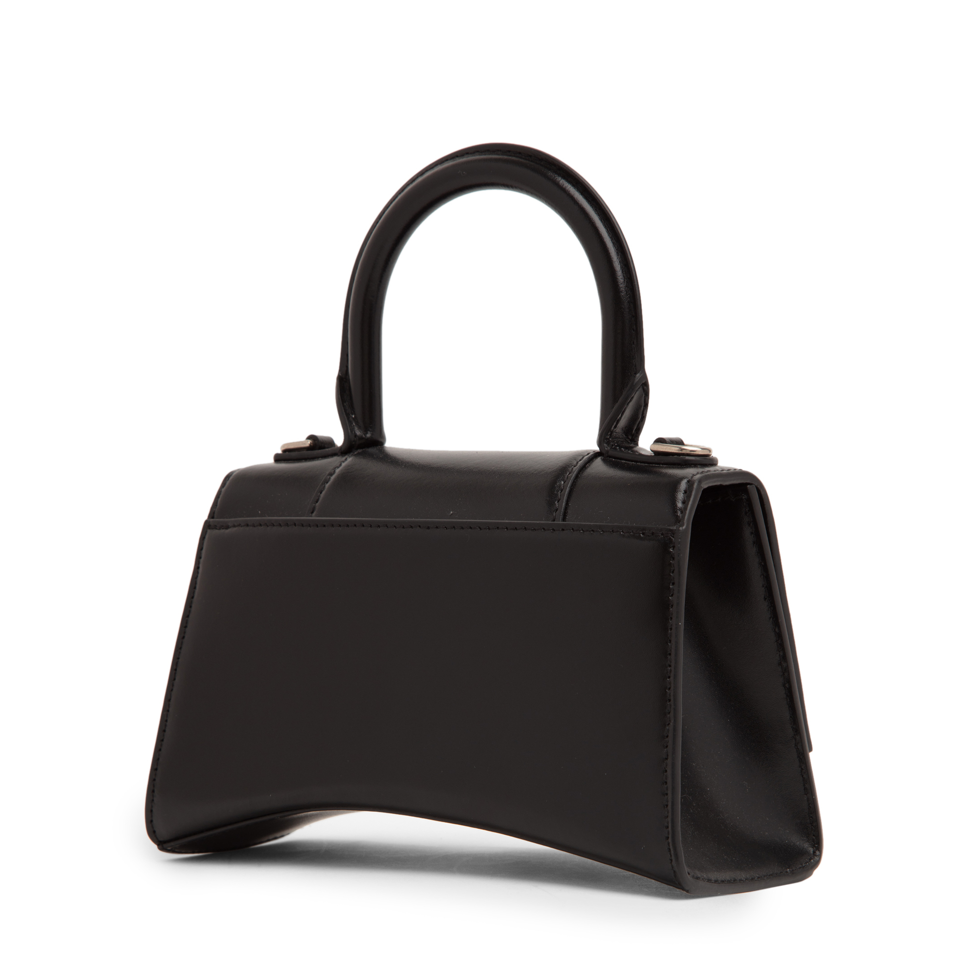 Hourglass XS top-handle bag, Black