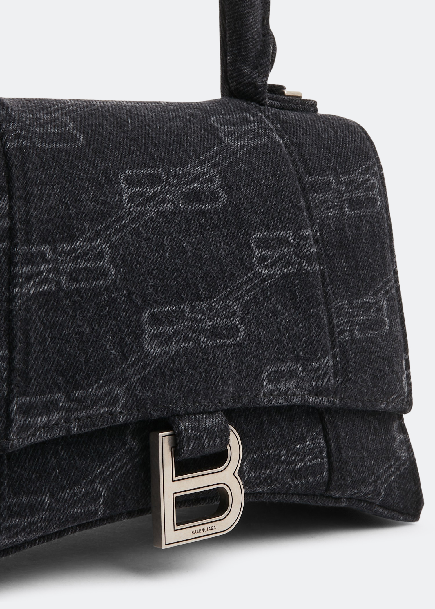 Hourglass S top-handle bag, Black 
Hourglass S top-handle bag, Black