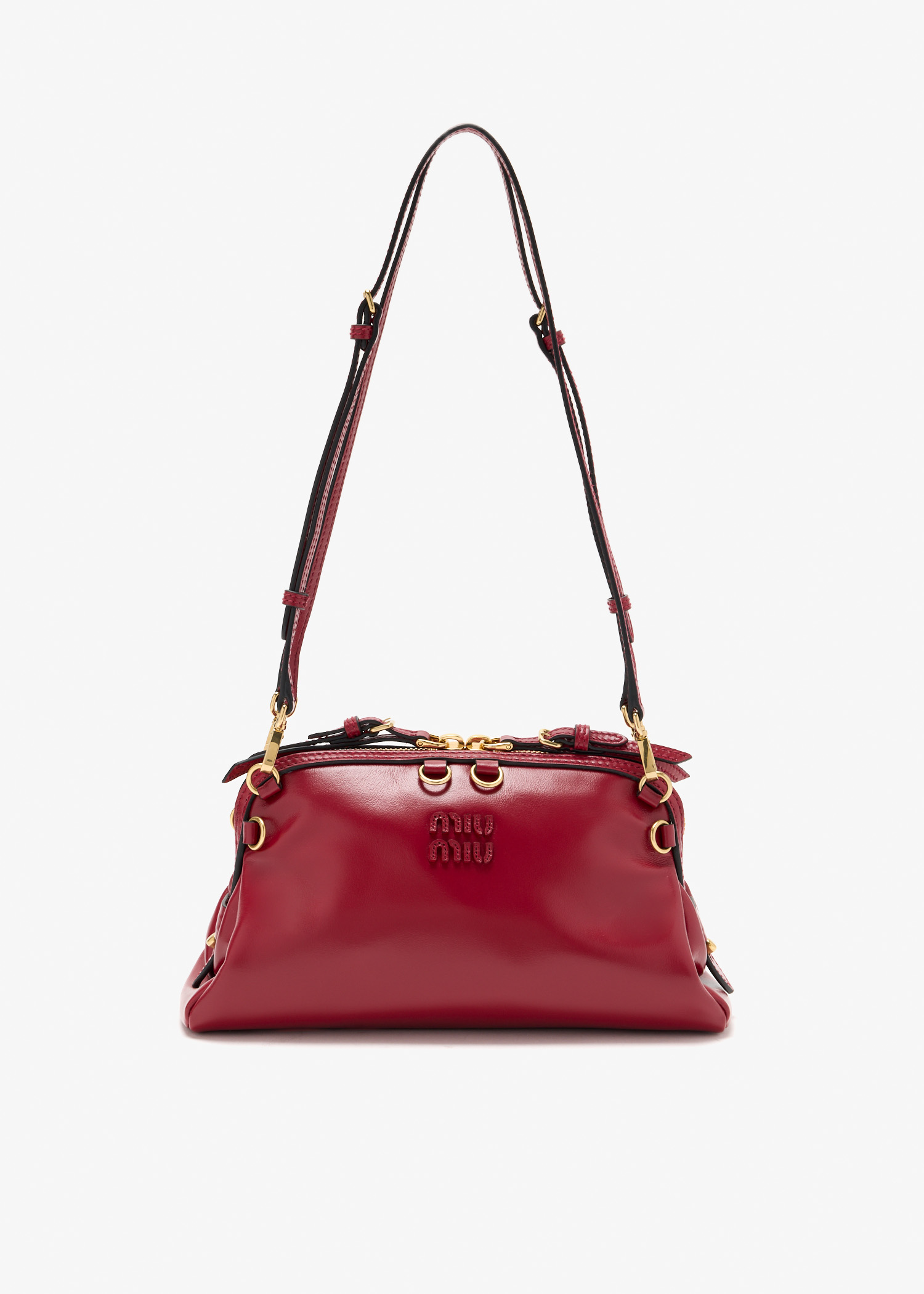 Caprice leather clutch, Red