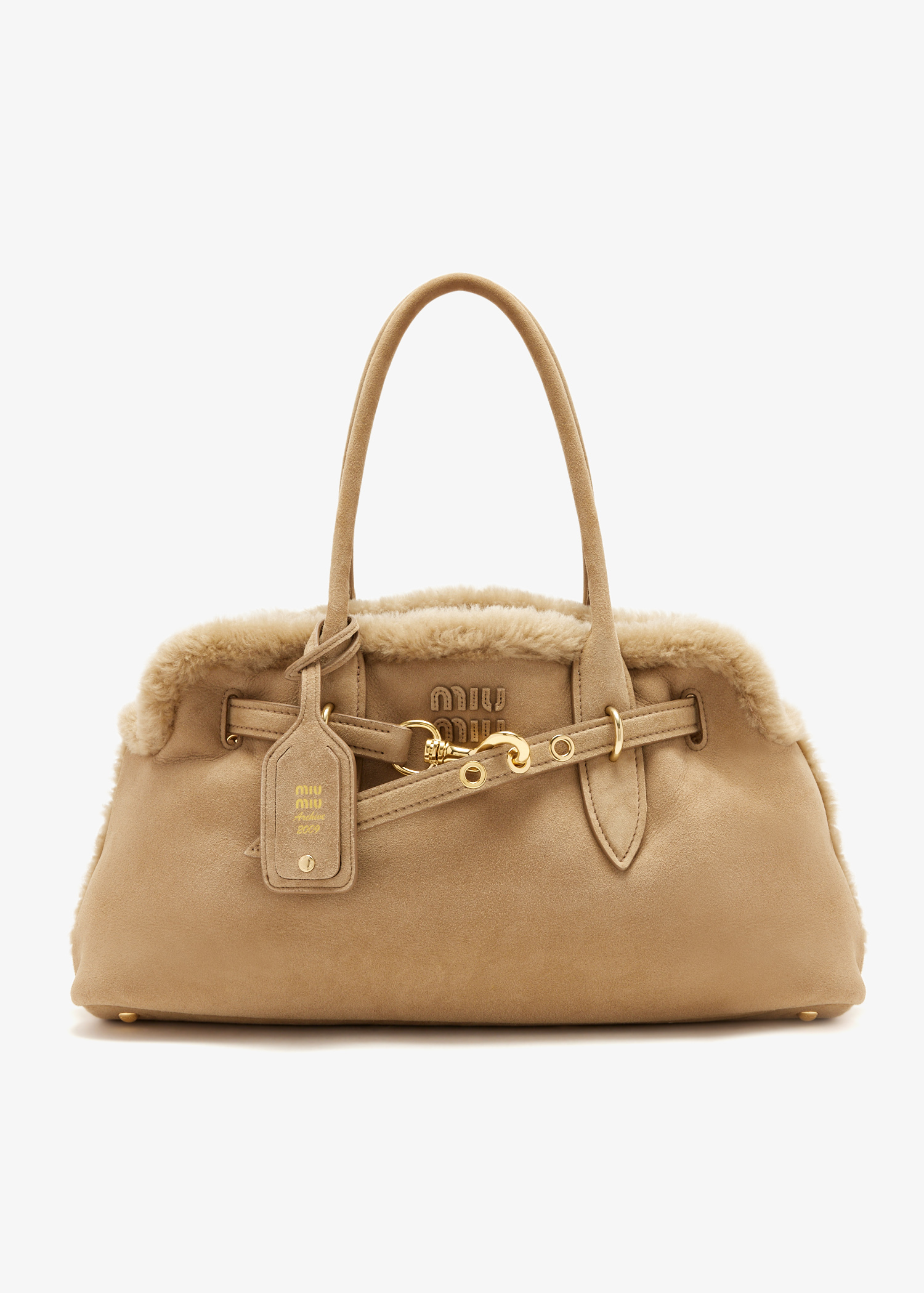 Aventure shearling tote bag, Beige
Aventure shearling tote bag, Beige